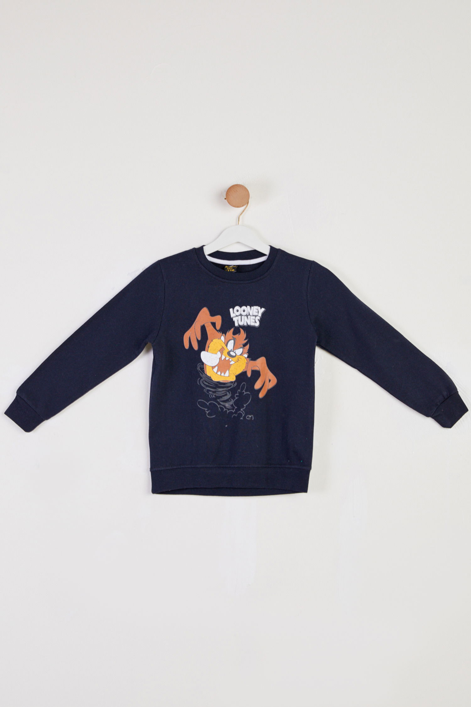 Erkek Çocuk Lacivert Baskılı Sweatshirt - 26439 - 1