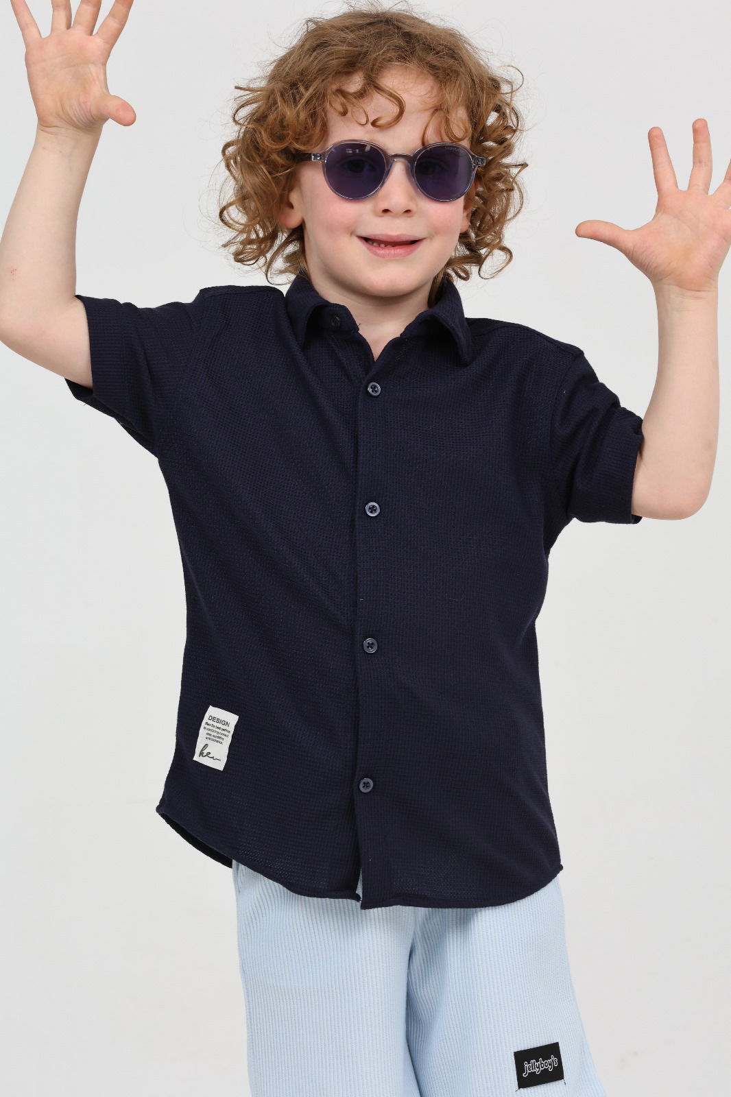 Erkek Çocuk Lacivert Gömlek - 27219 - 1