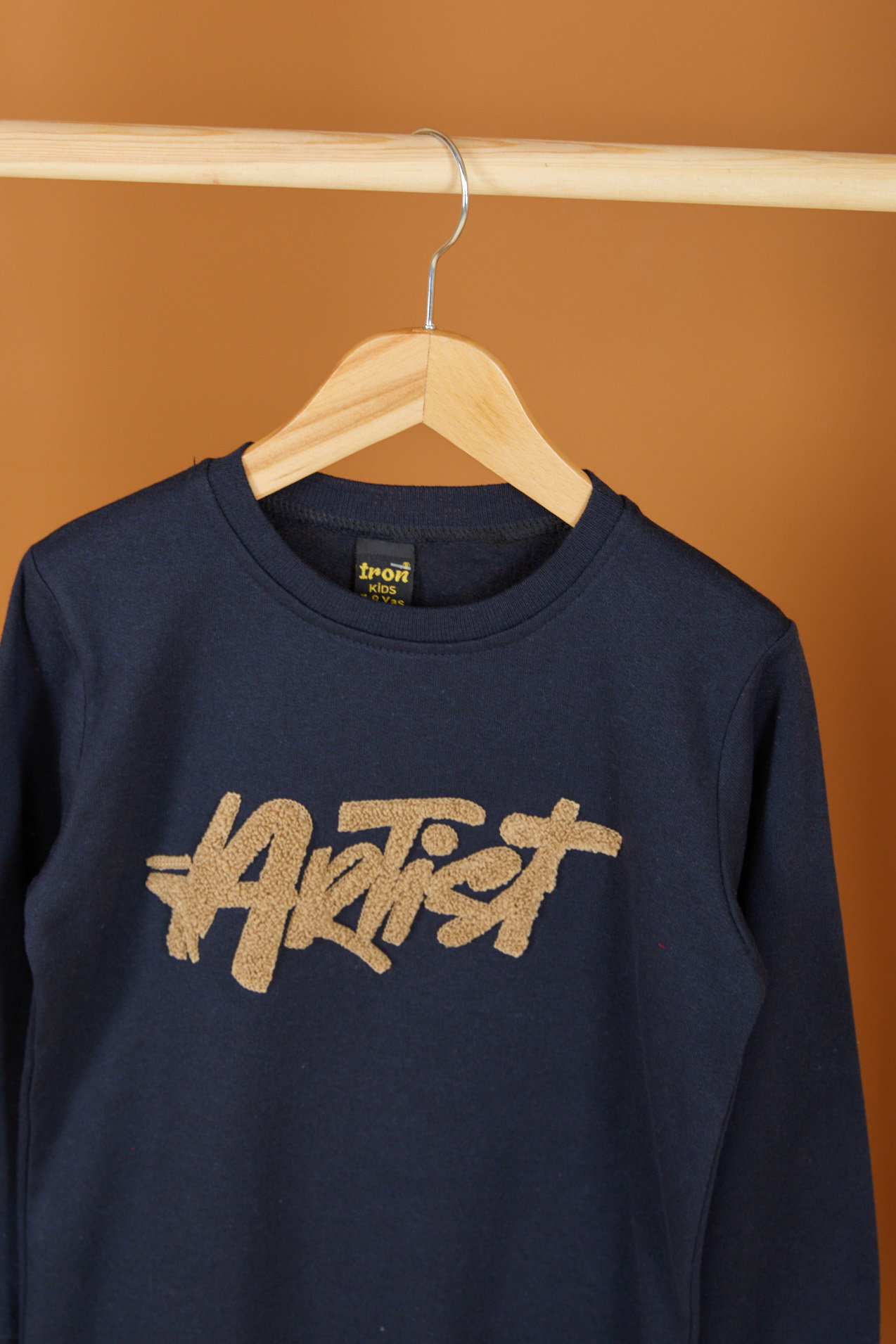 Erkek Çocuk Lacivert Nakışlı Sweatshirt - 26553 - 2