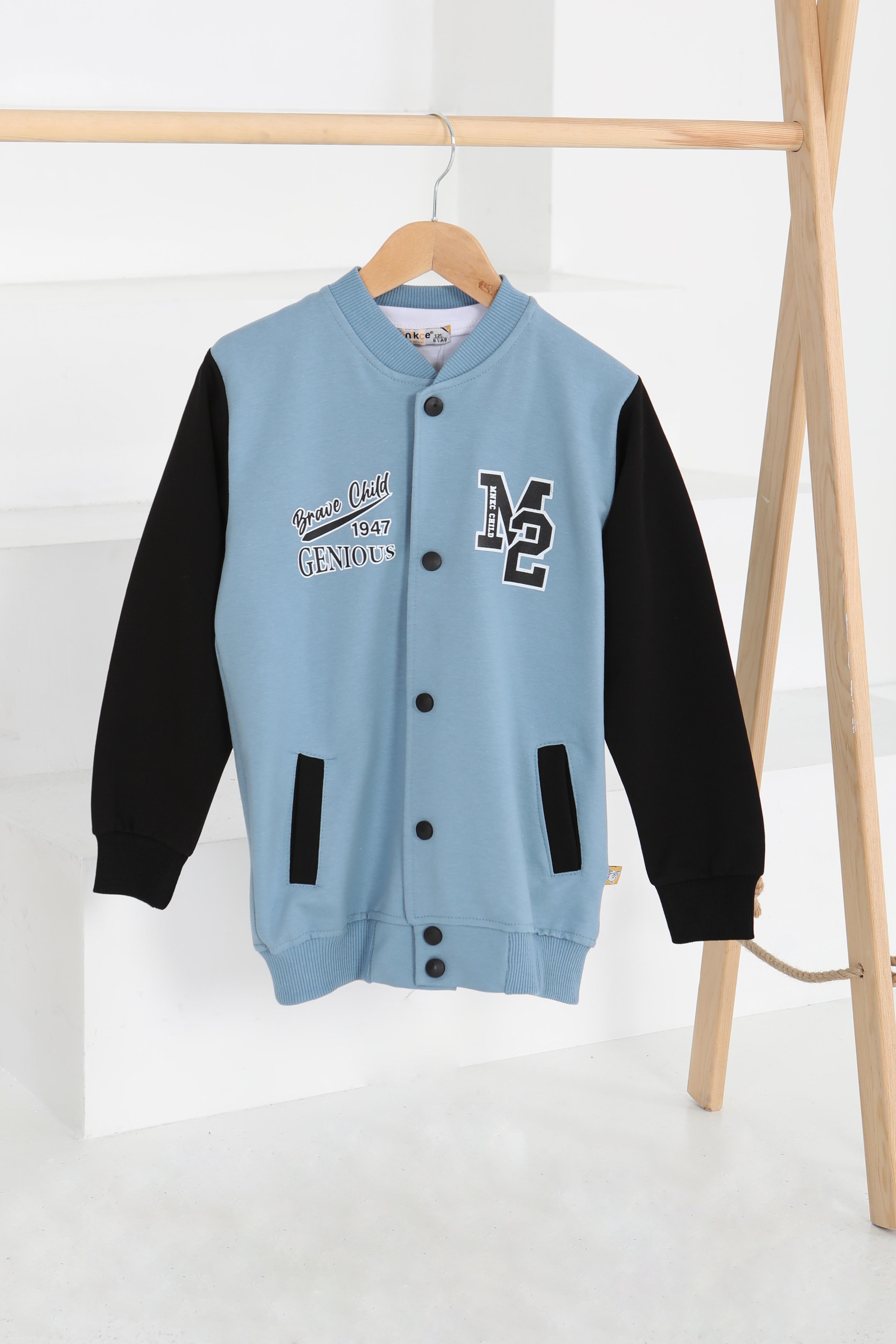 Erkek Çocuk Mavi Kolej Ceket İkili Takım - 26314 - 2