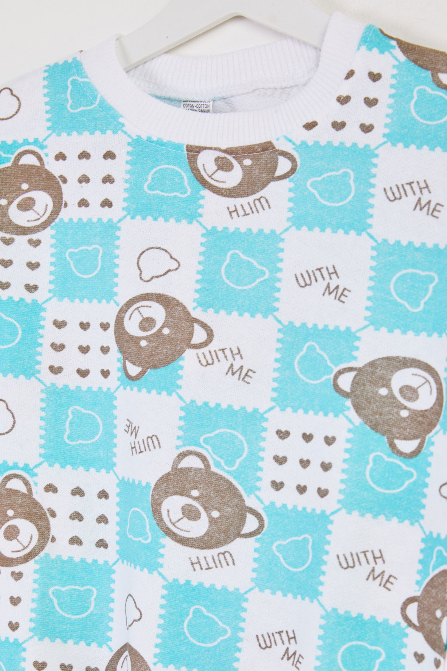 Erkek Çocuk Mint Baskılı Pijama Takımı - 26450 - 2