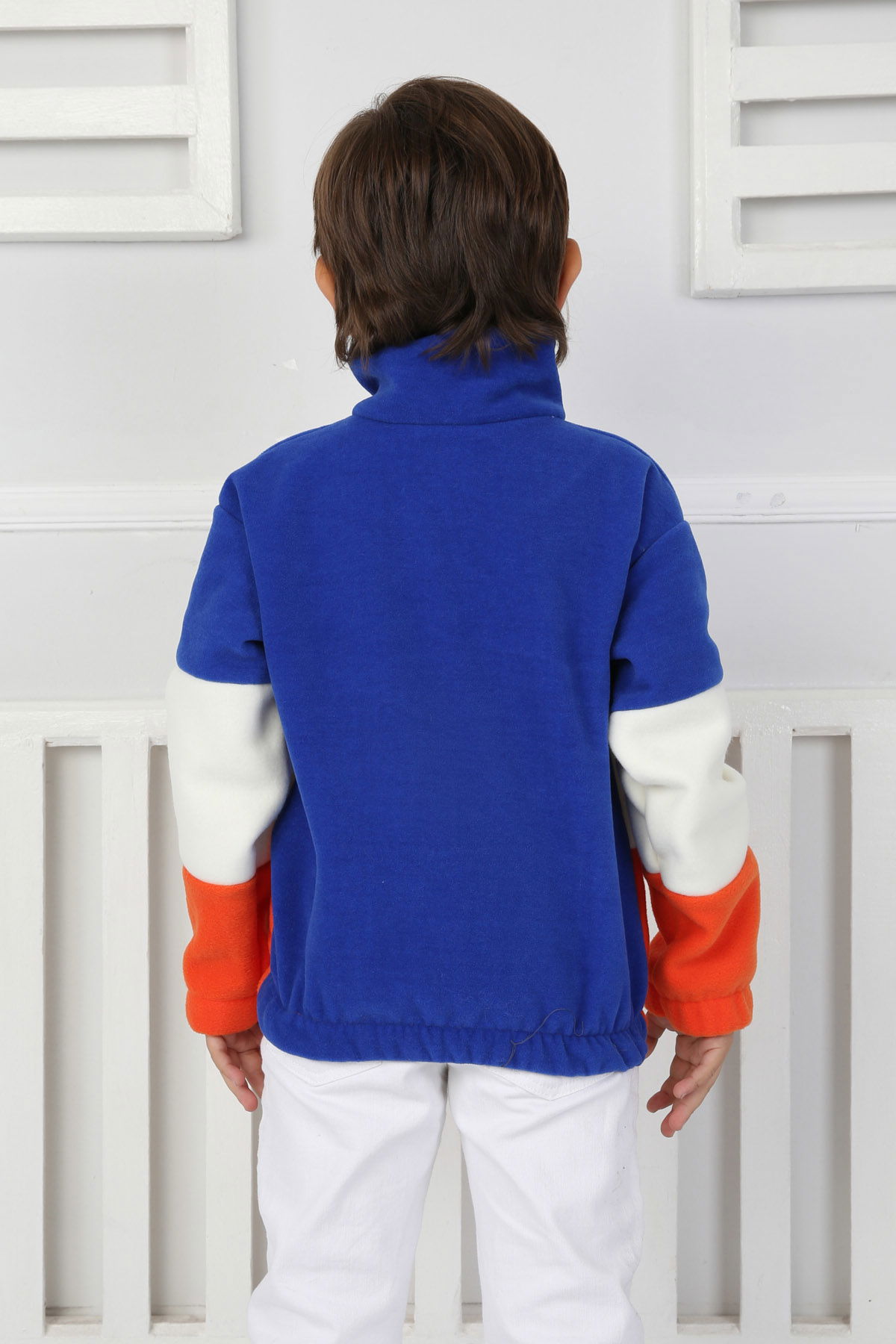 Erkek Çocuk Saks Renkli Çocuk Polar Sweat - 26724 - 4