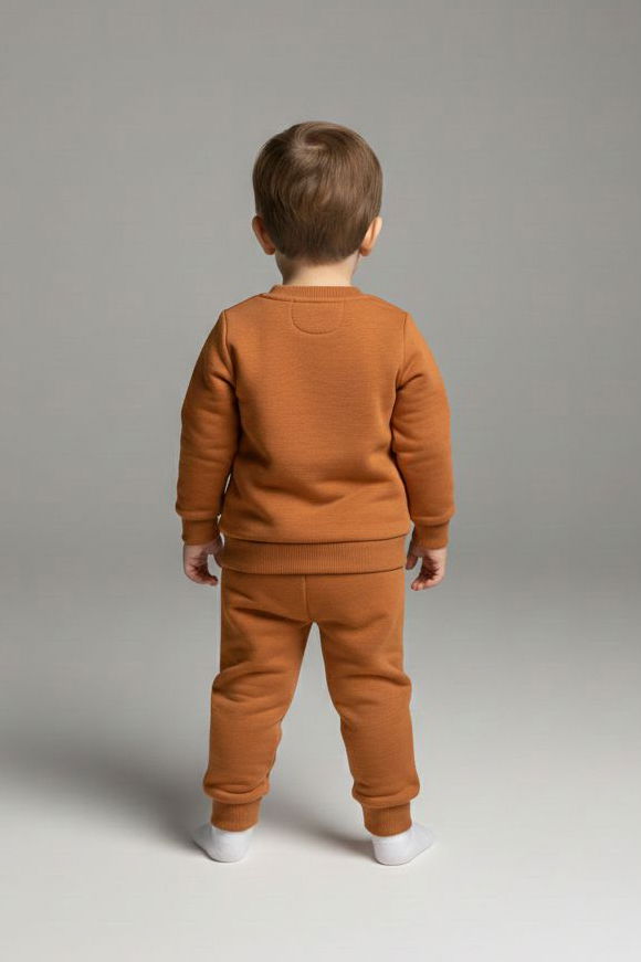 Erkek Çocuk Taba Kanguru Cepli Takım - 28191-TABA - 2