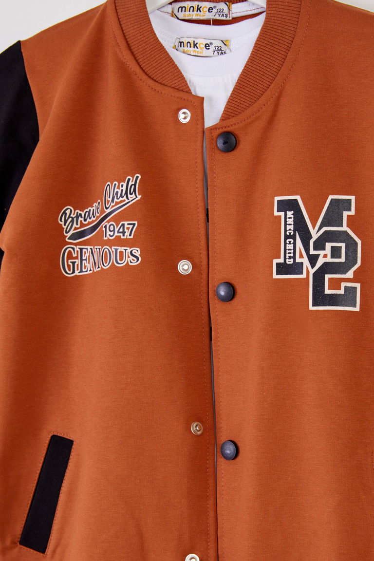 Erkek Çocuk Taba Kolej Ceket İkili Takım - 26314 - TOFİSA