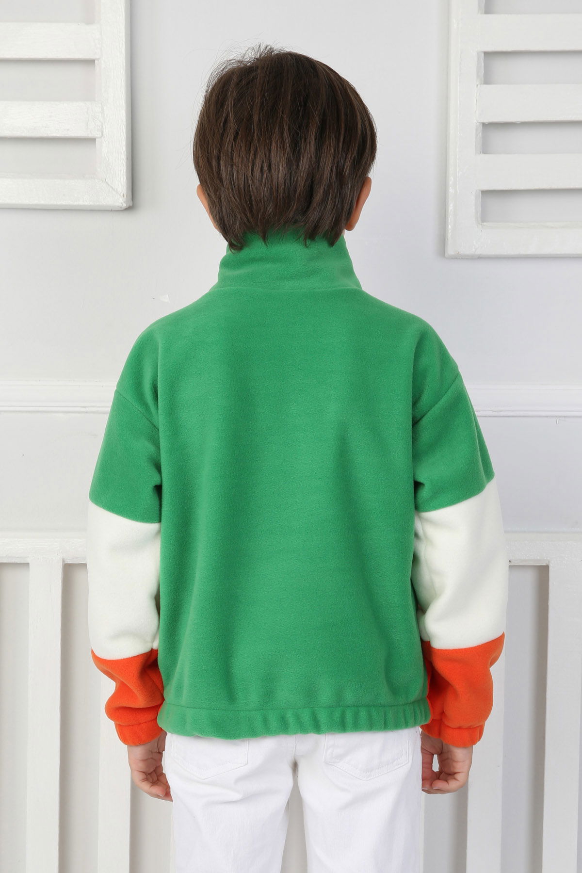Erkek Çocuk Yesil Renkli Çocuk Polar Sweat - 26724 - 4