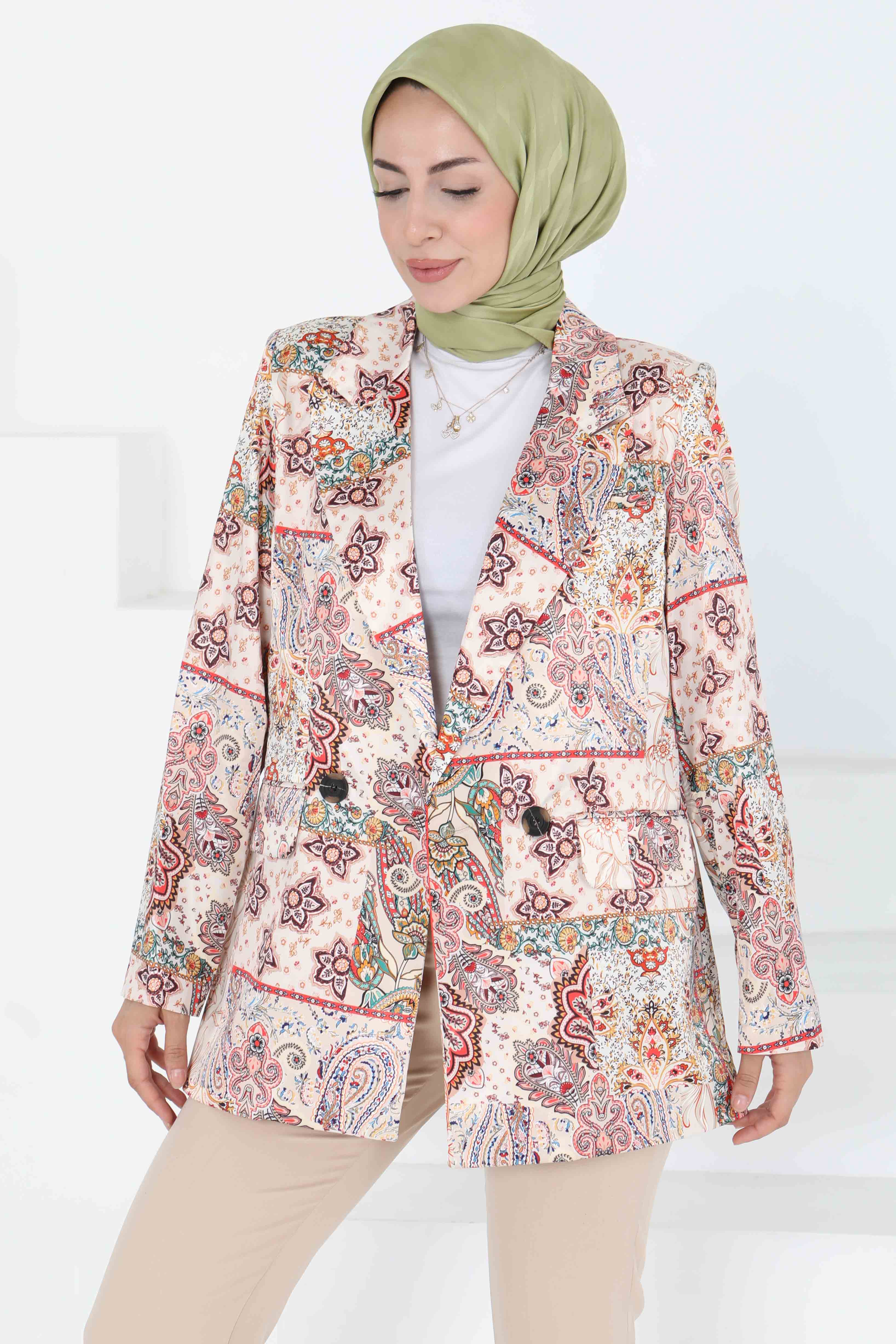 Etnik Desen Ceket - 27250 - 3