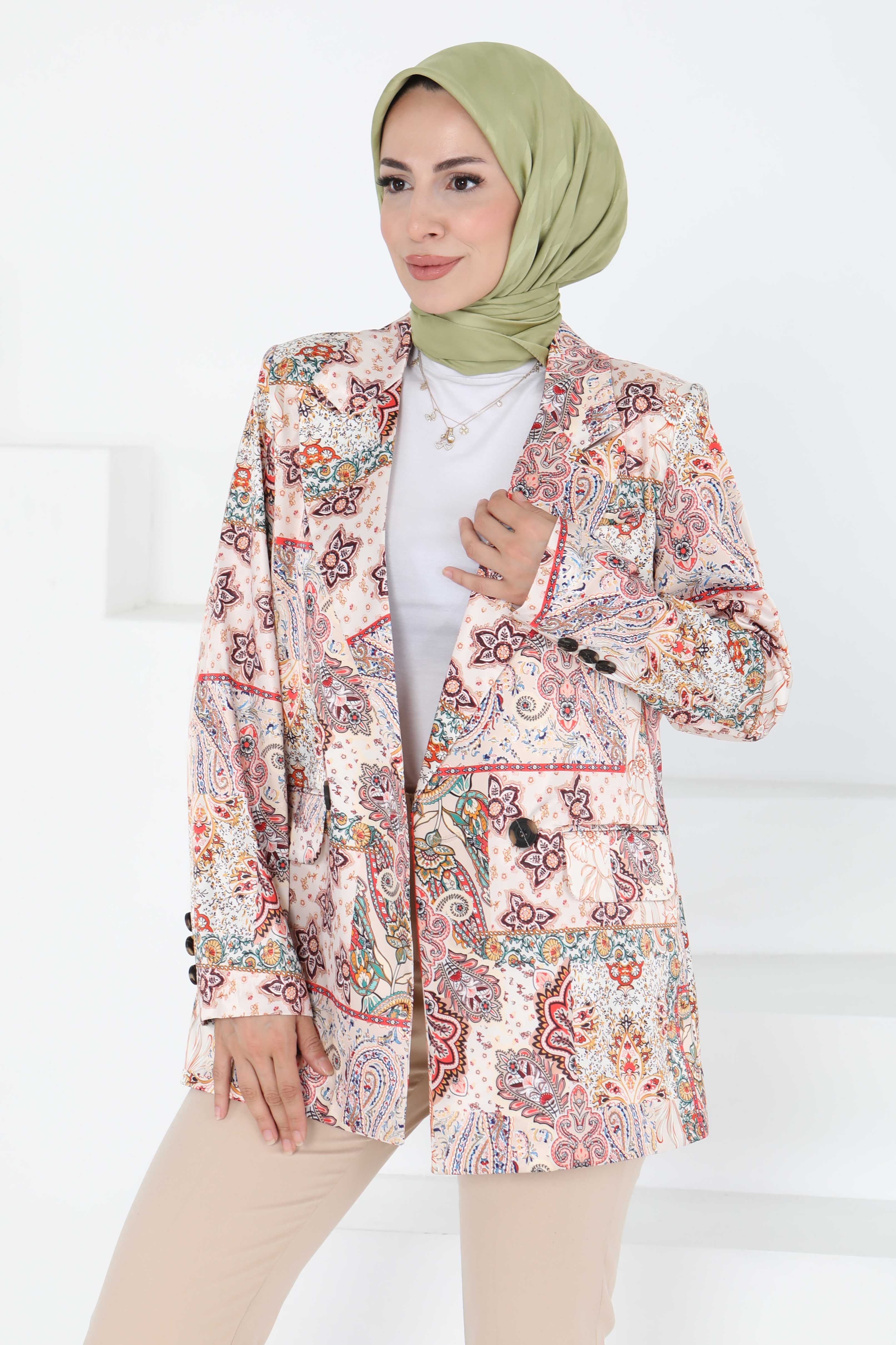 Etnik Desen Ceket - 27250 - 4