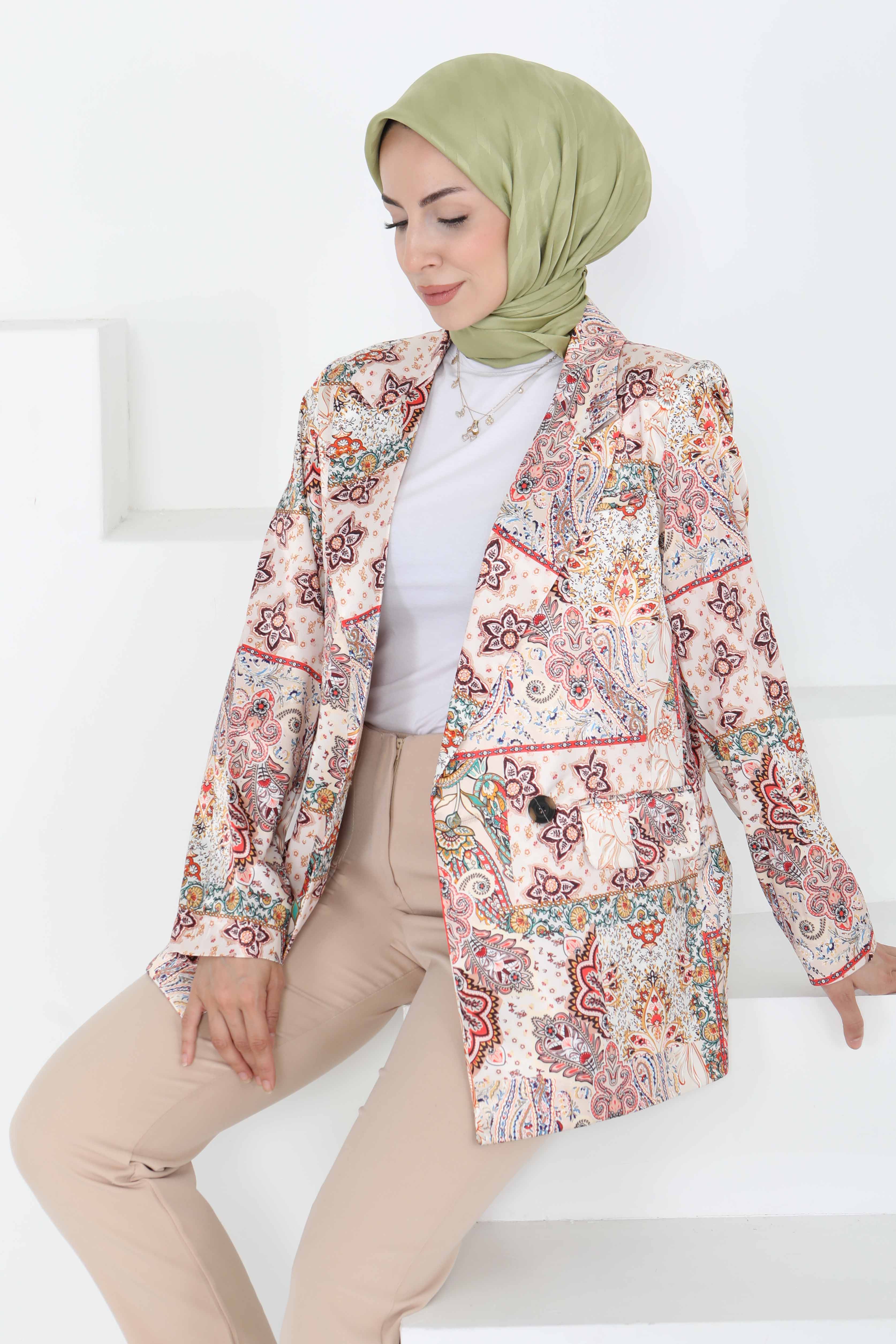 Etnik Desen Ceket - 27250 - 5