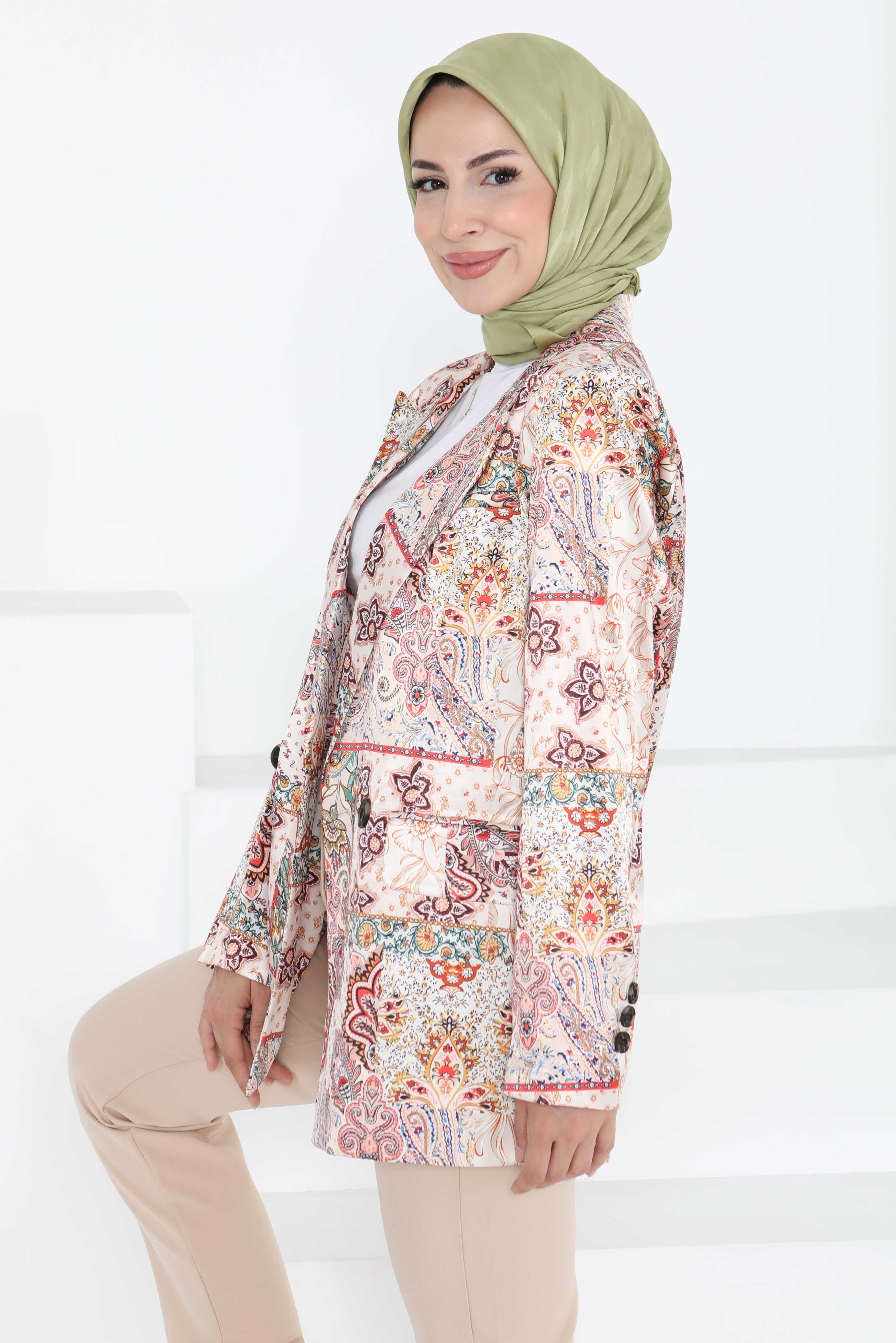 Etnik Desen Ceket - 27250 - 6