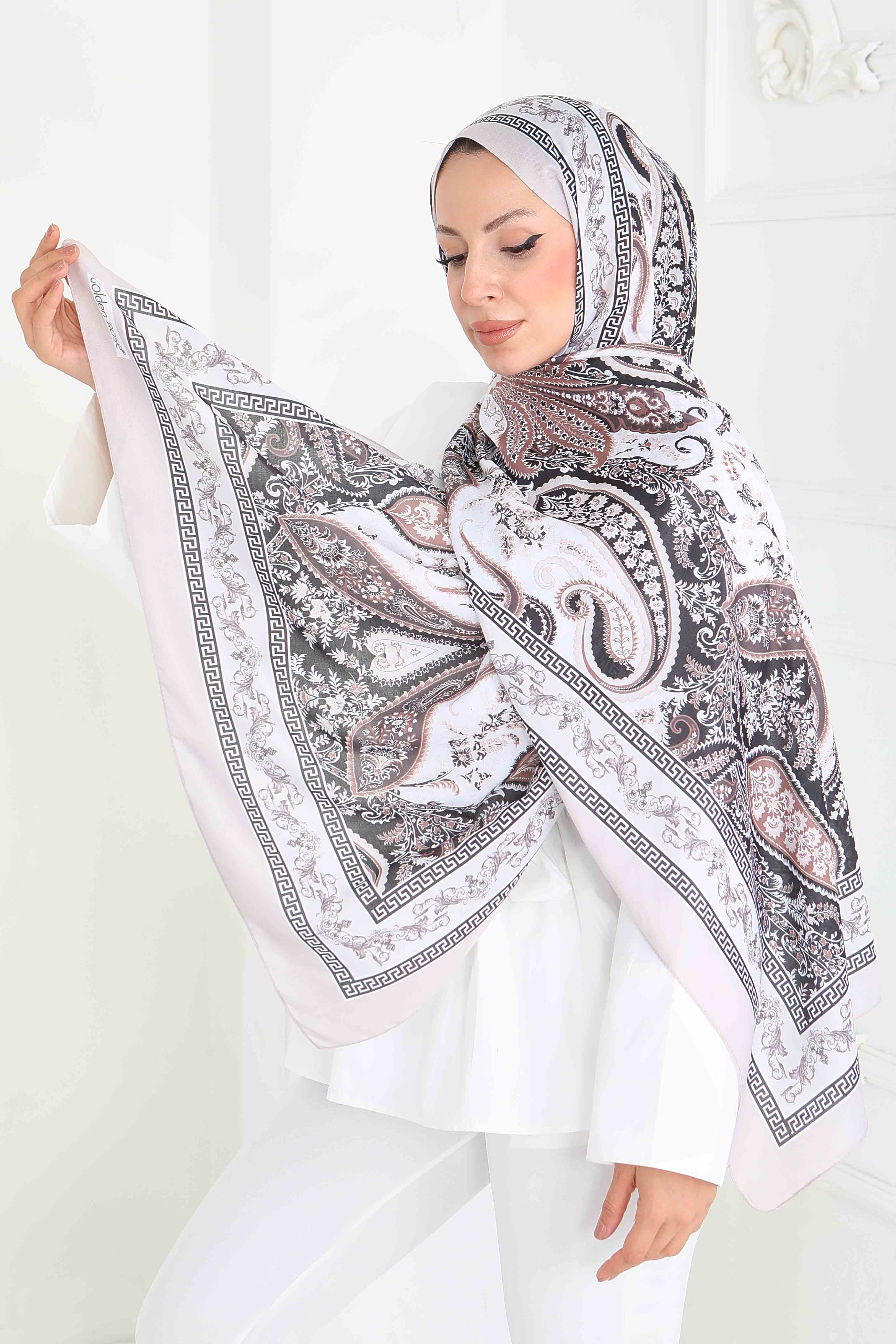 Etnika Soul Serisi Pamuk Şal - 27856-KREM - 1