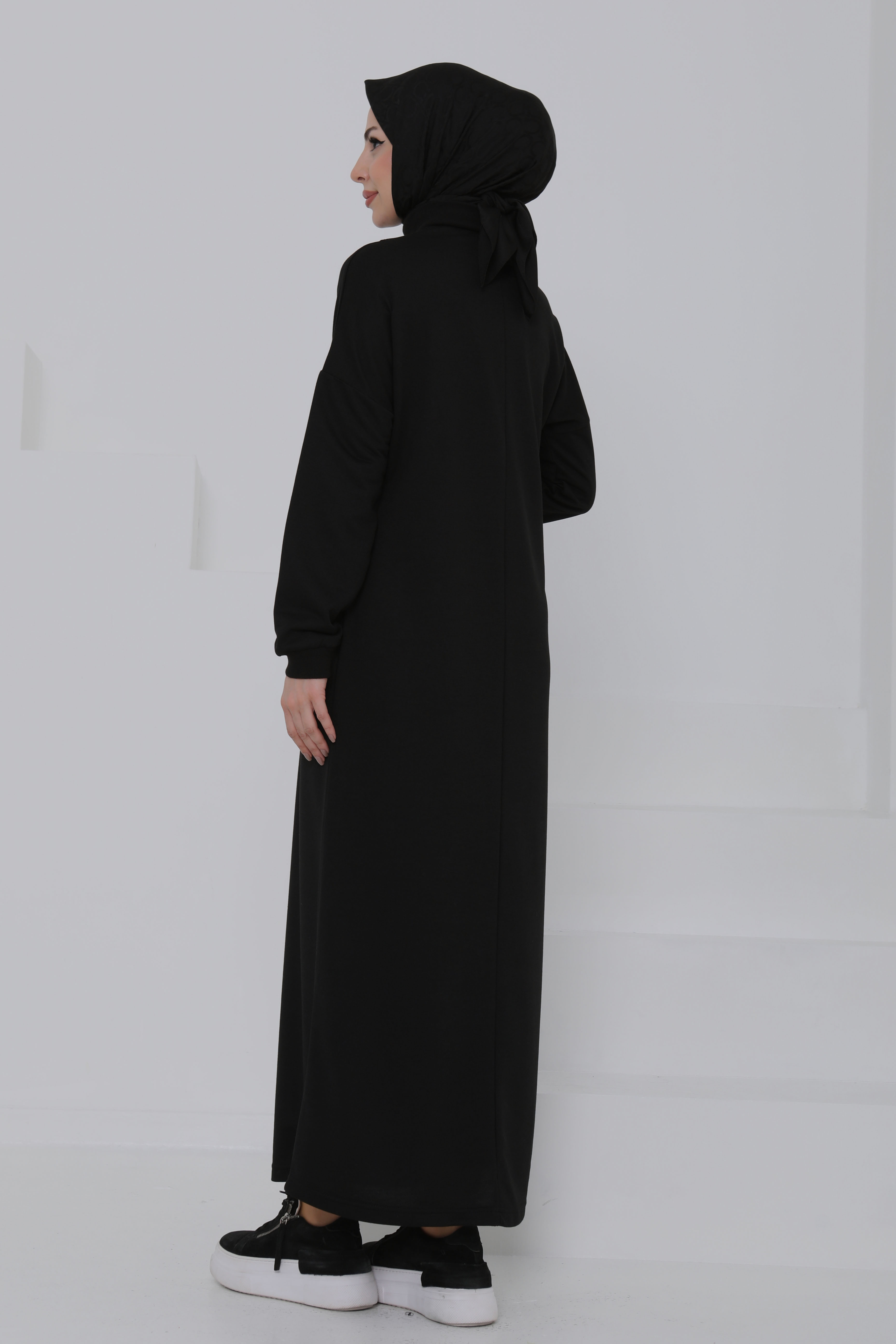 Fermuarlı Elbise - 27046 - 5