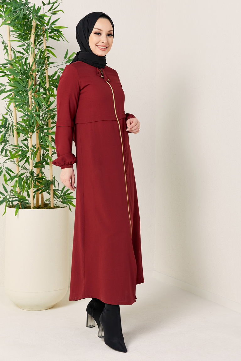 Fermuarlı Kap Bordo - 27072 - TOFİSA