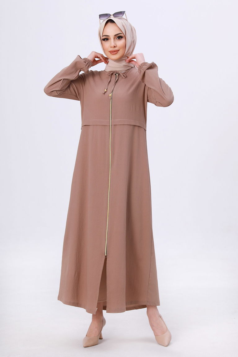 Fermuarlı Kap Vizon - 27072 - TOFİSA