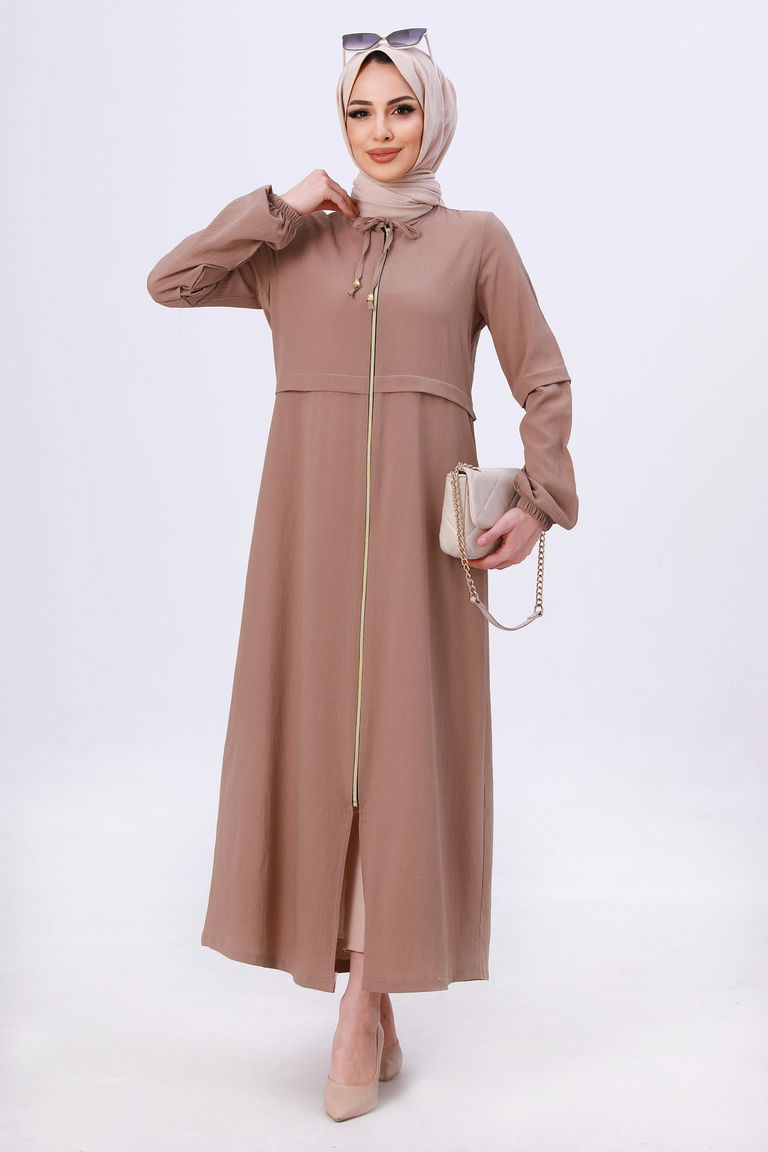 Fermuarlı Kap Vizon - 27072 - TOFİSA