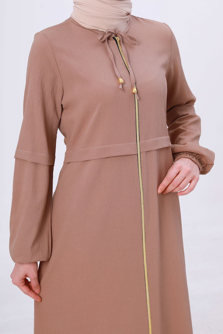 Fermuarlı Kap Vizon - 27072 - TOFİSA