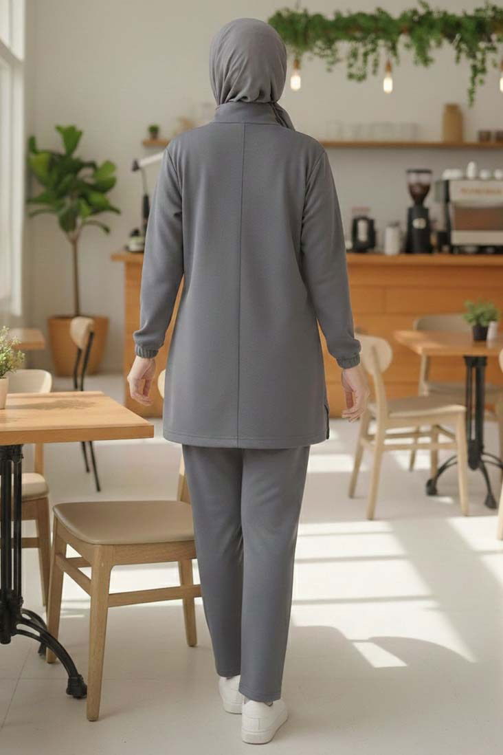 Fermuarlı Modal İkili Takım - 1013-FUME - 3