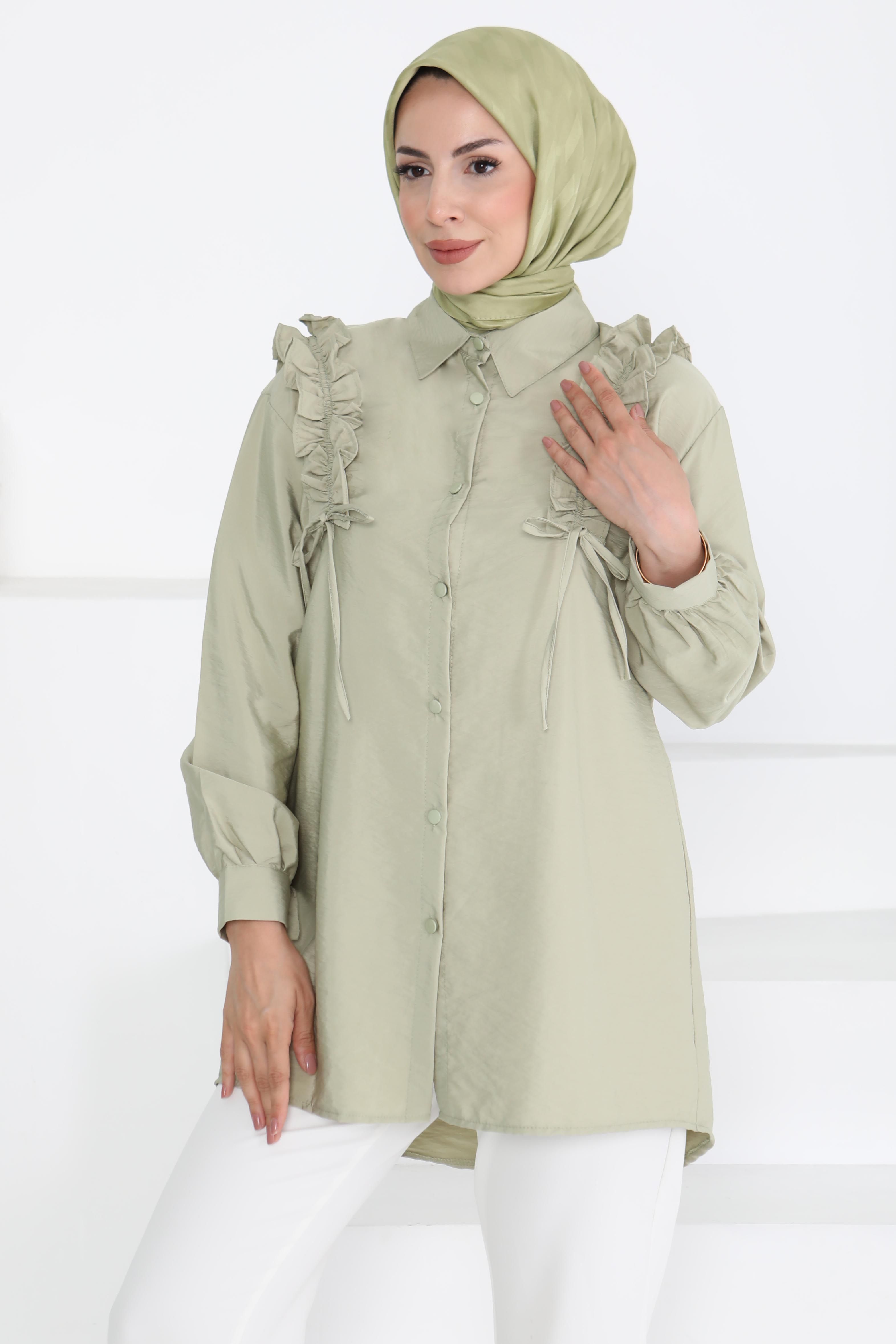 Fırfır Detaylı Tunik - 27274 - 1