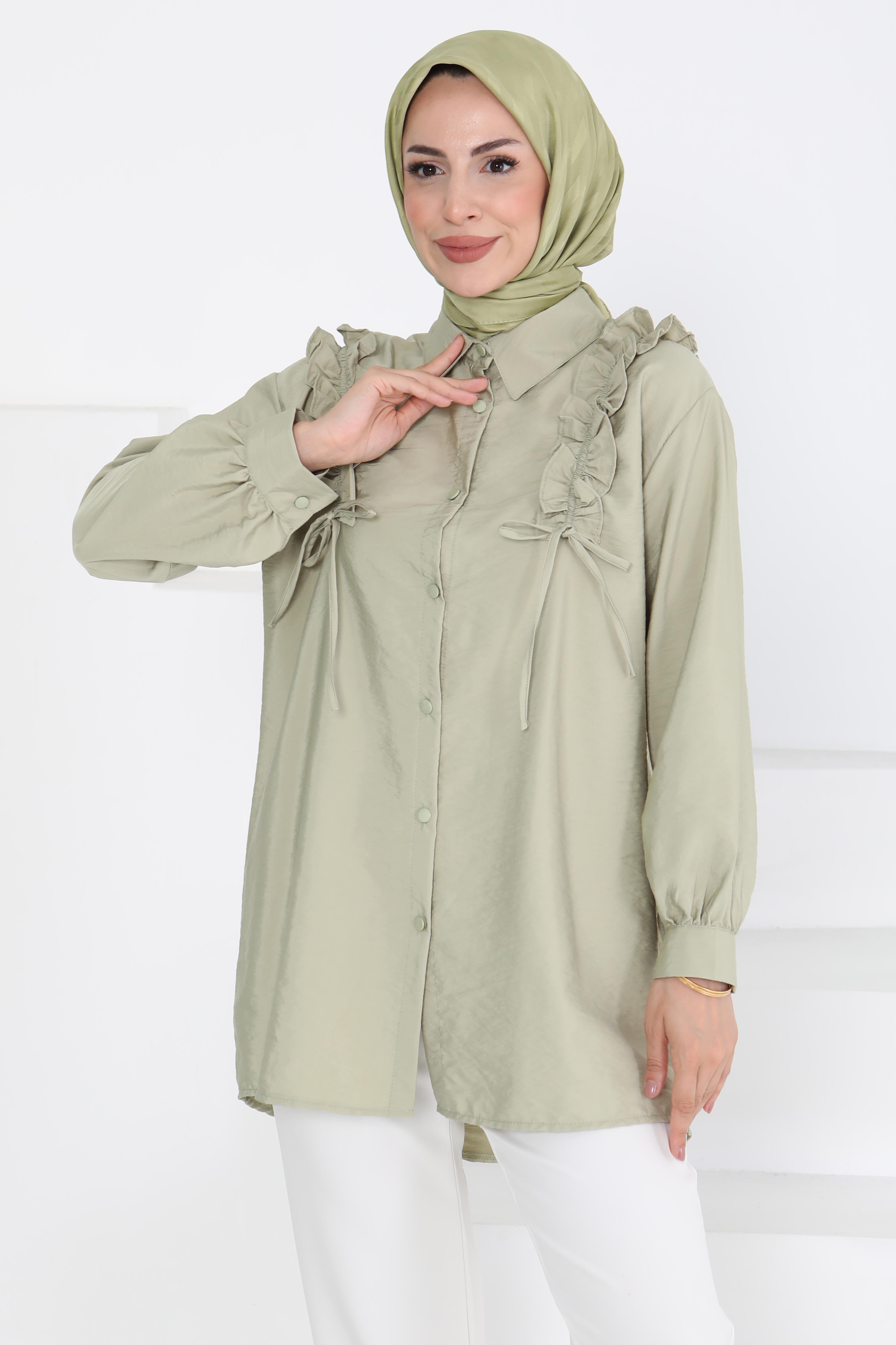 Fırfır Detaylı Tunik - 27274 - 3