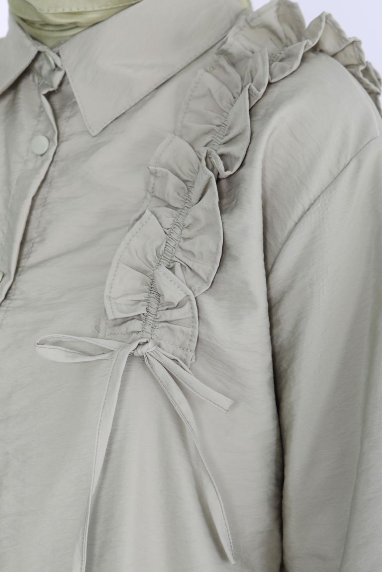 Fırfır Detaylı Tunik - 27274 - TOFİSA