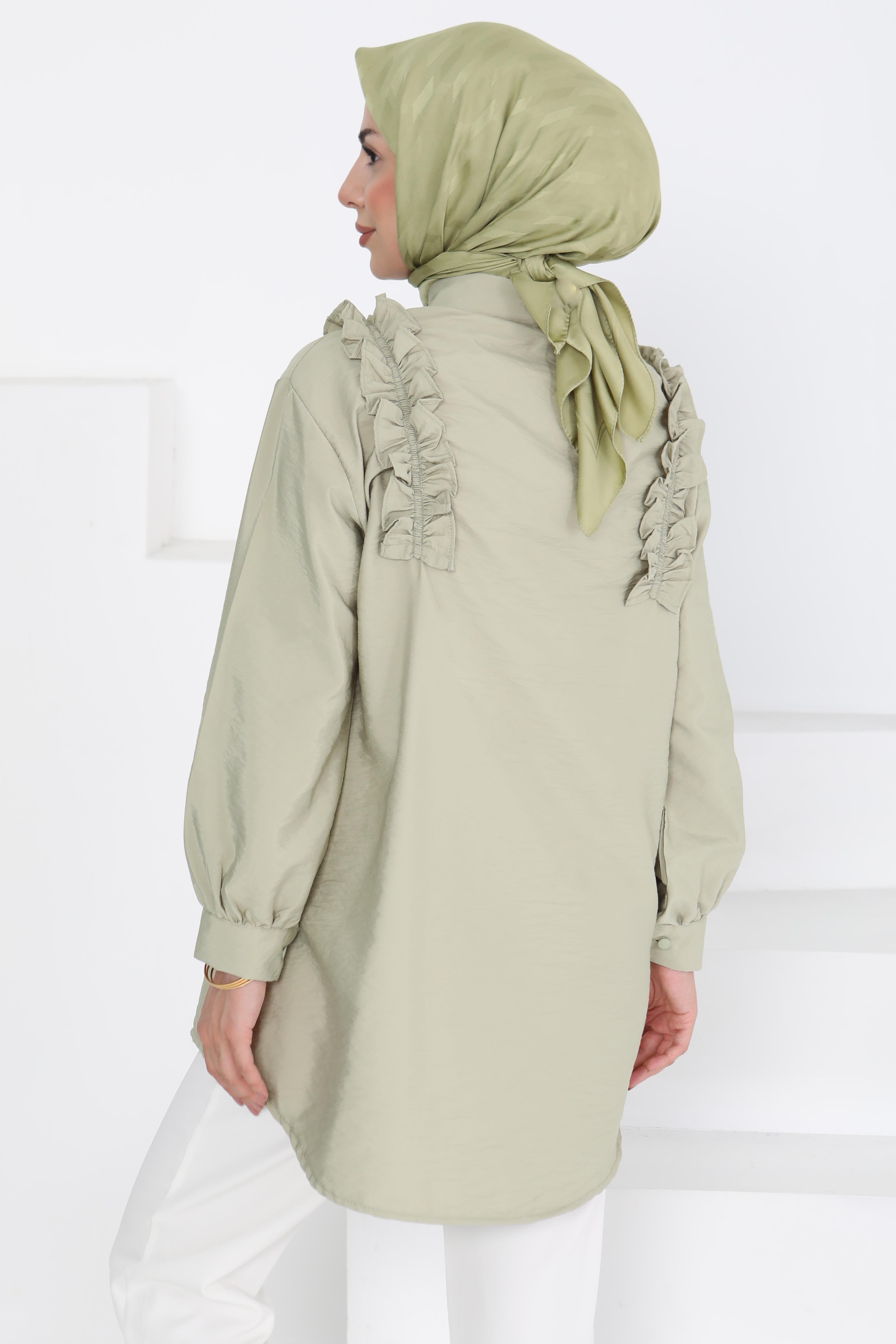 Fırfır Detaylı Tunik - 27274 - 5