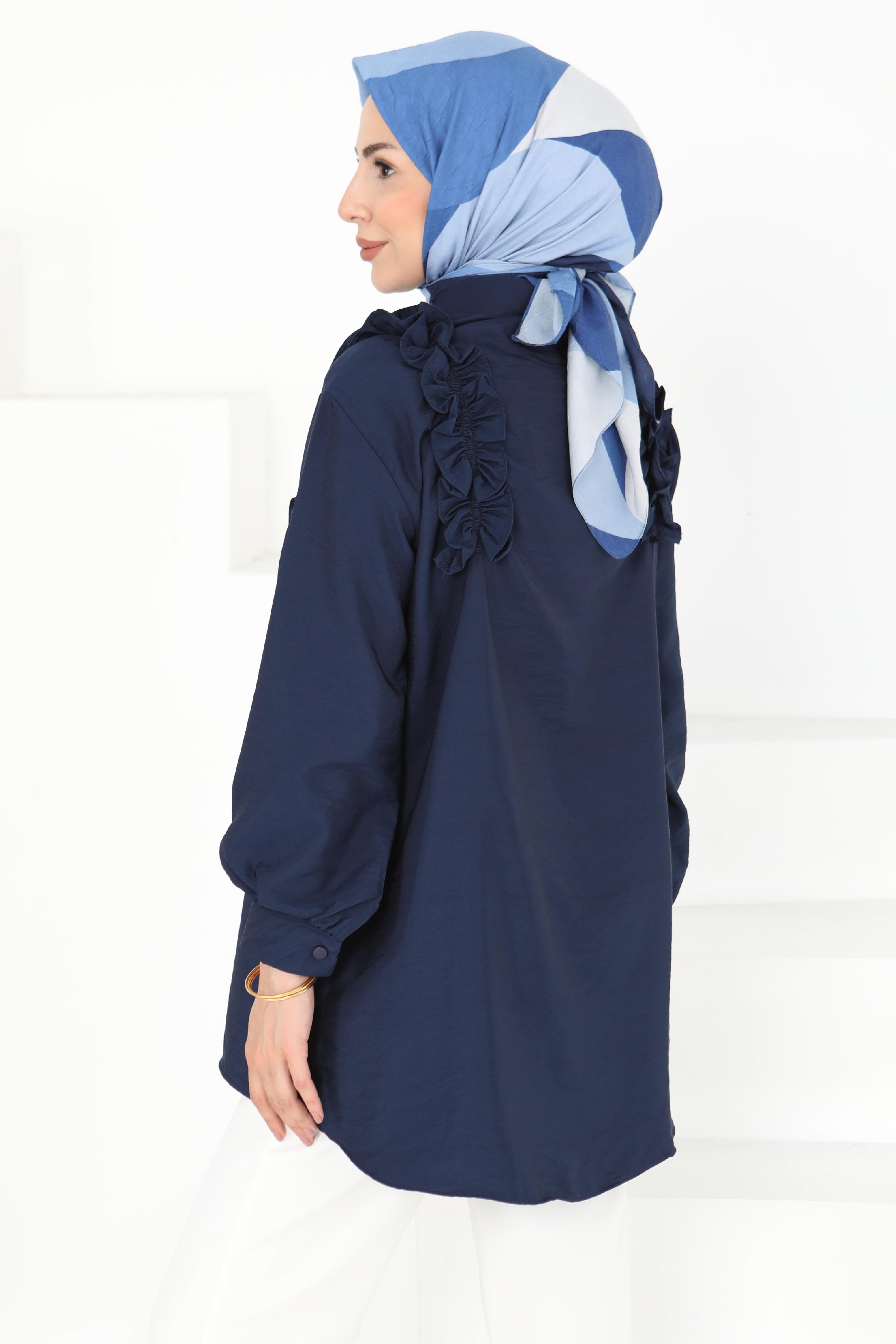 Fırfır Detaylı Tunik - 27274 - 5