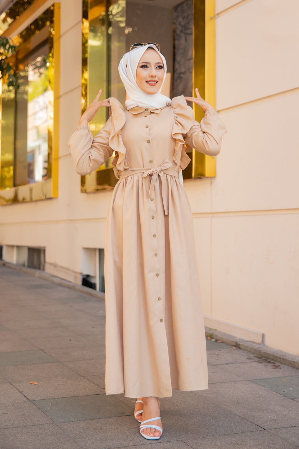 Elbise Bej - 3127 - 1