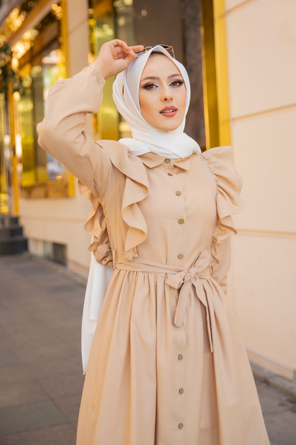 Elbise Bej - 3127 - 5