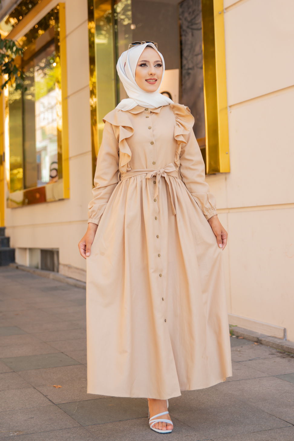 Elbise Bej - 3127 - 4