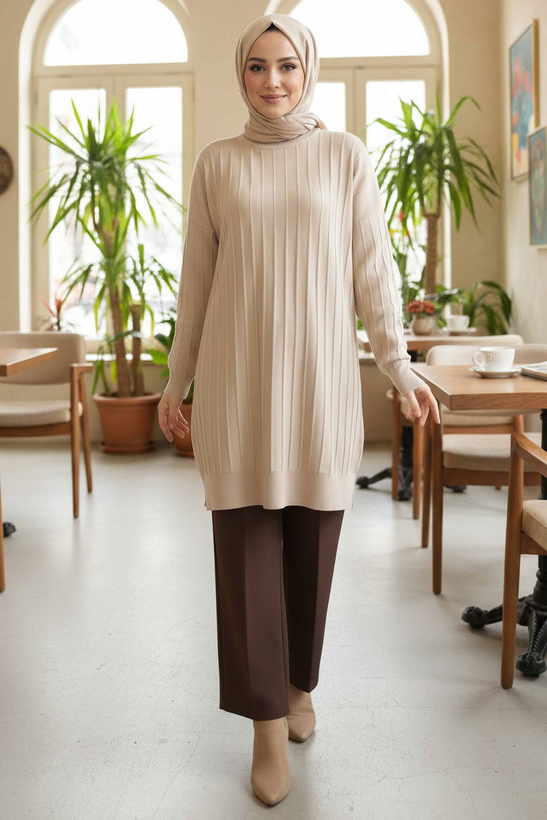 Fitili Tiiko Tunik - 28080-BEJ - TOFİSA