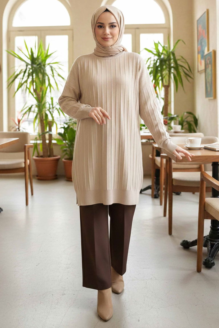 Fitili Tiiko Tunik - 28080-BEJ - TOFİSA