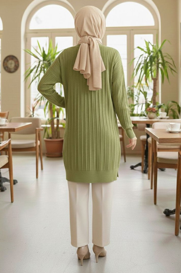 Fitili Tiiko Tunik - 28080-FISTIK-YESILI - TOFİSA