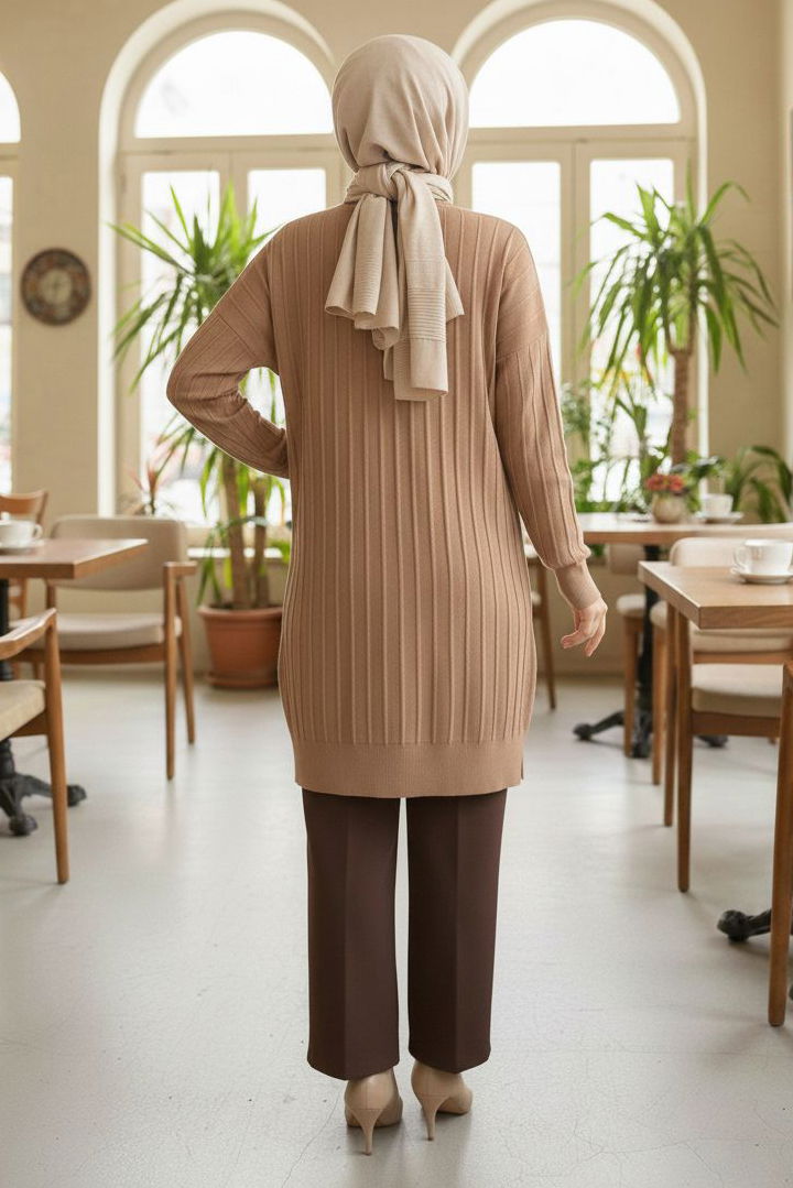 Fitilli Triko Tunik - 28080-VIZON - 3