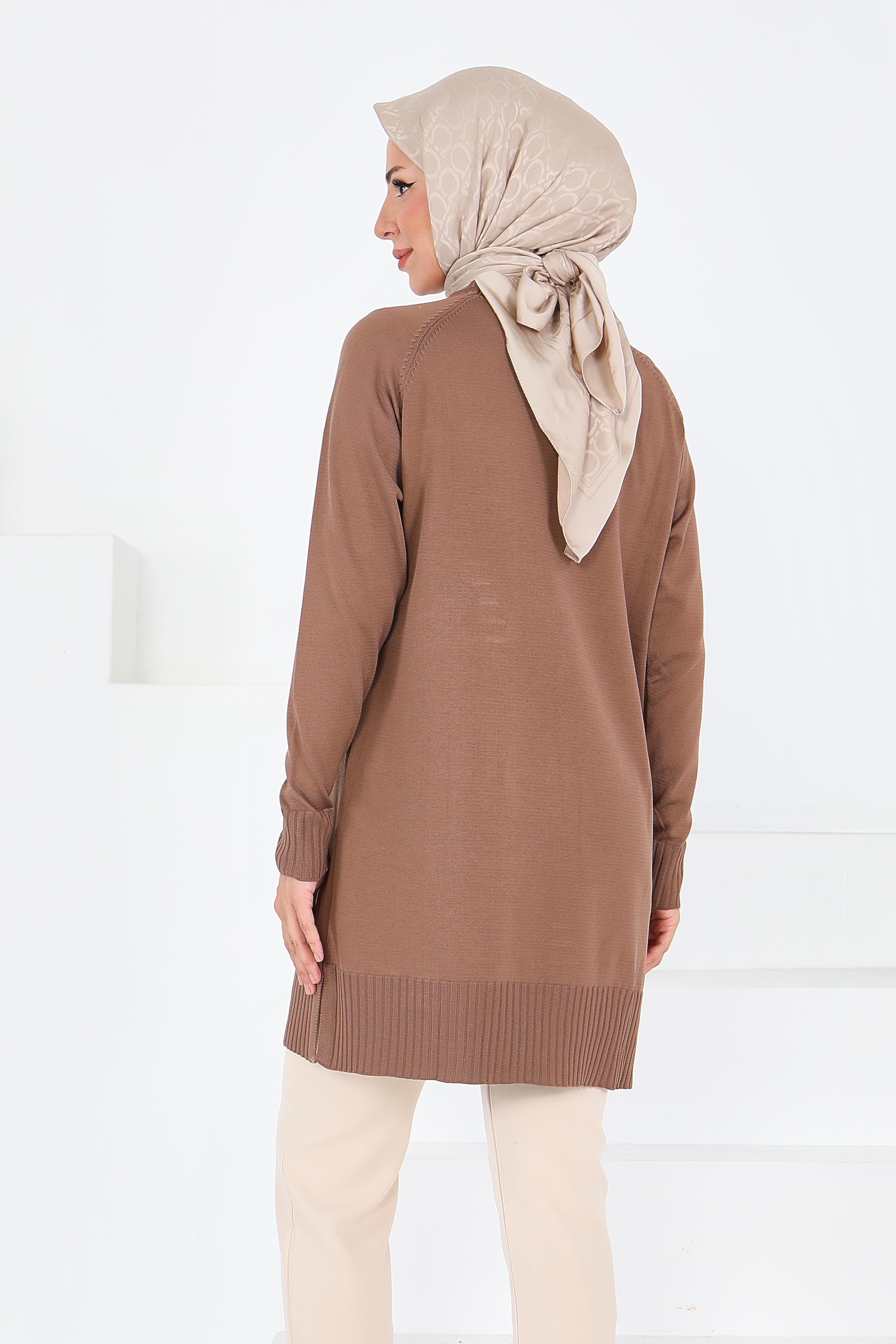 Fitilli Triko Tunik - 27795-VIZON - 5