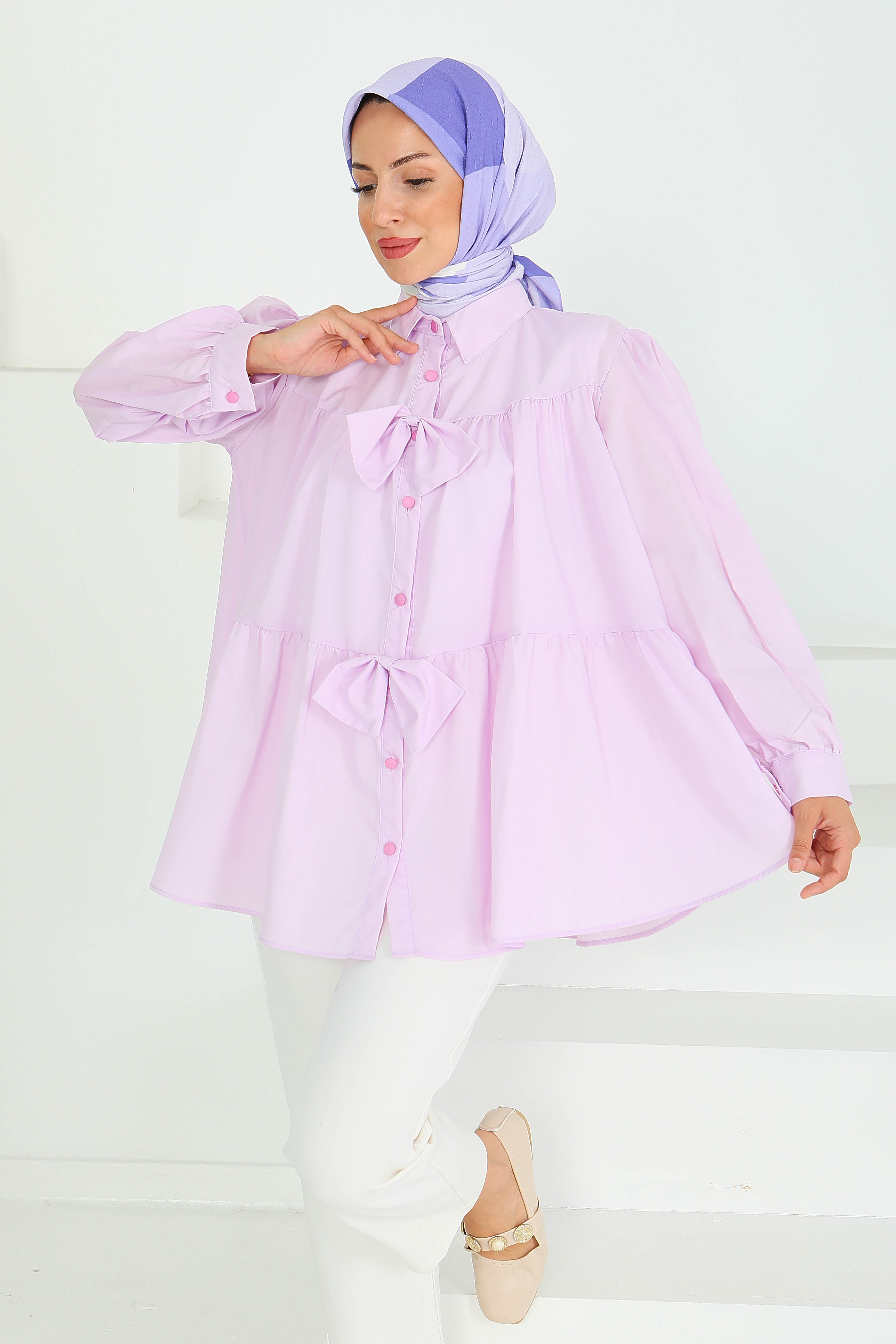 Fiyonk Detaylı Tunik - 27551 - 2