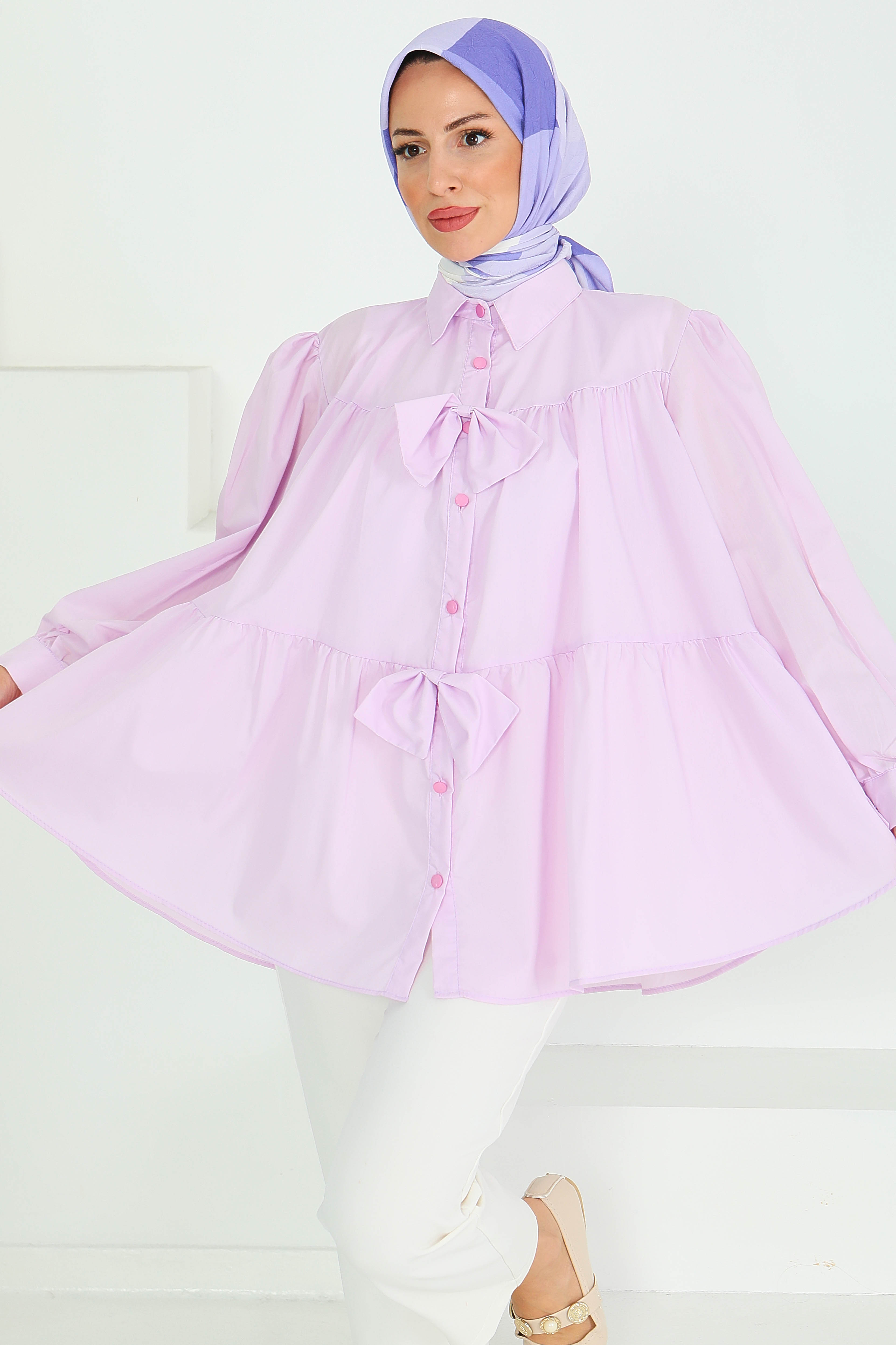 Fiyonk Detaylı Tunik - 27551 - 3