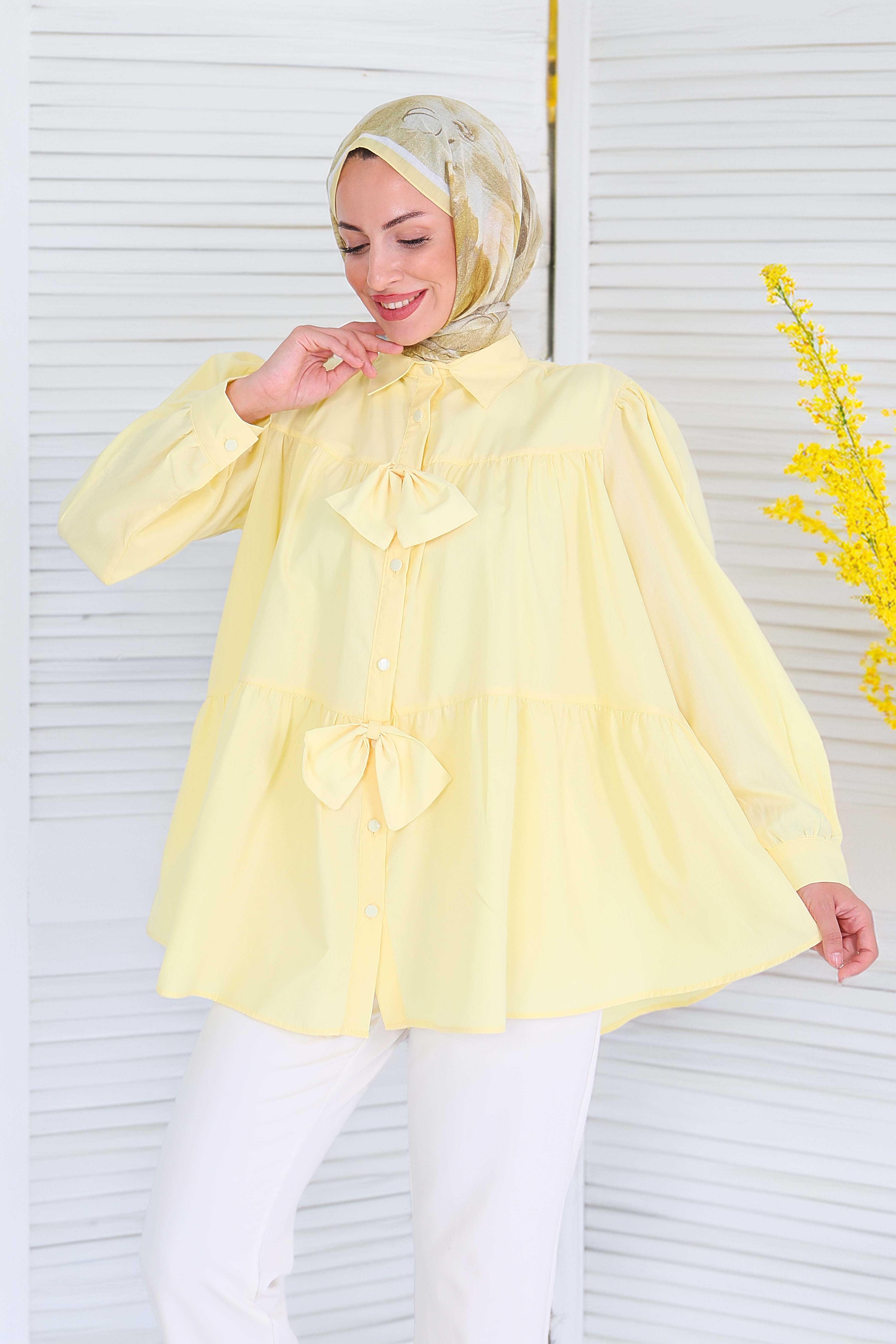 Fiyonk Detaylı Tunik - 27551 - 1