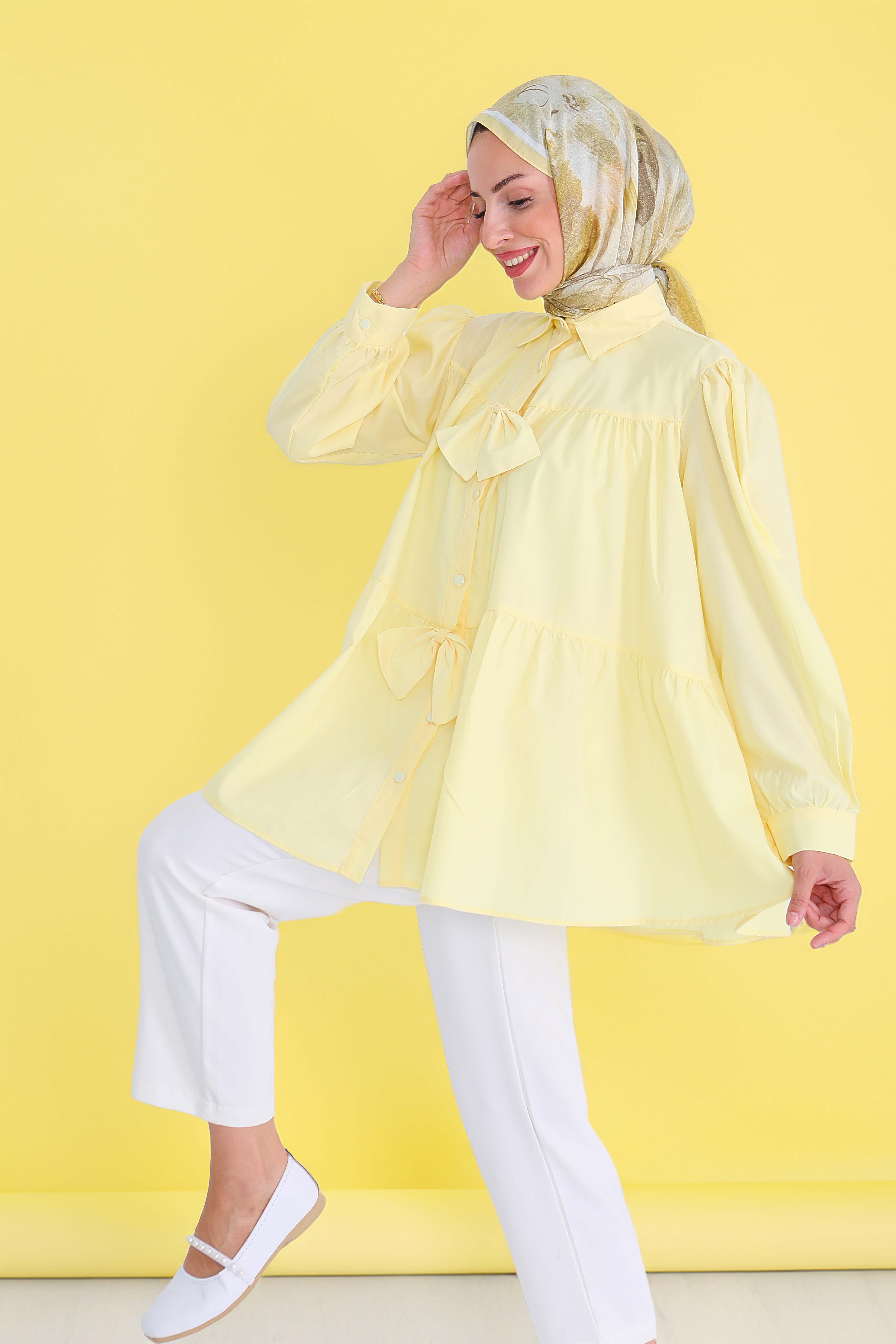 Fiyonk Detaylı Tunik - 27551 - 2