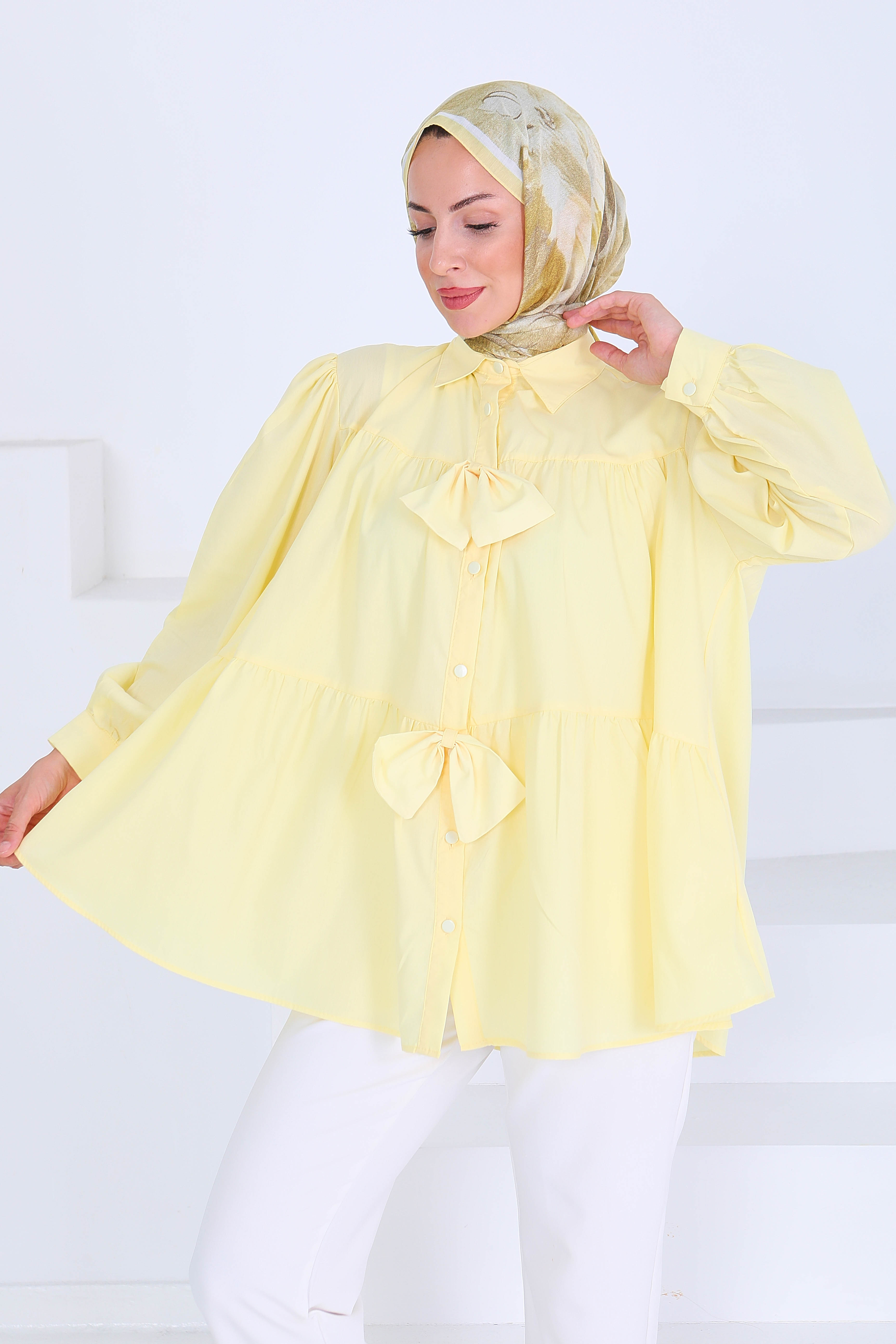 Fiyonk Detaylı Tunik - 27551 - 4