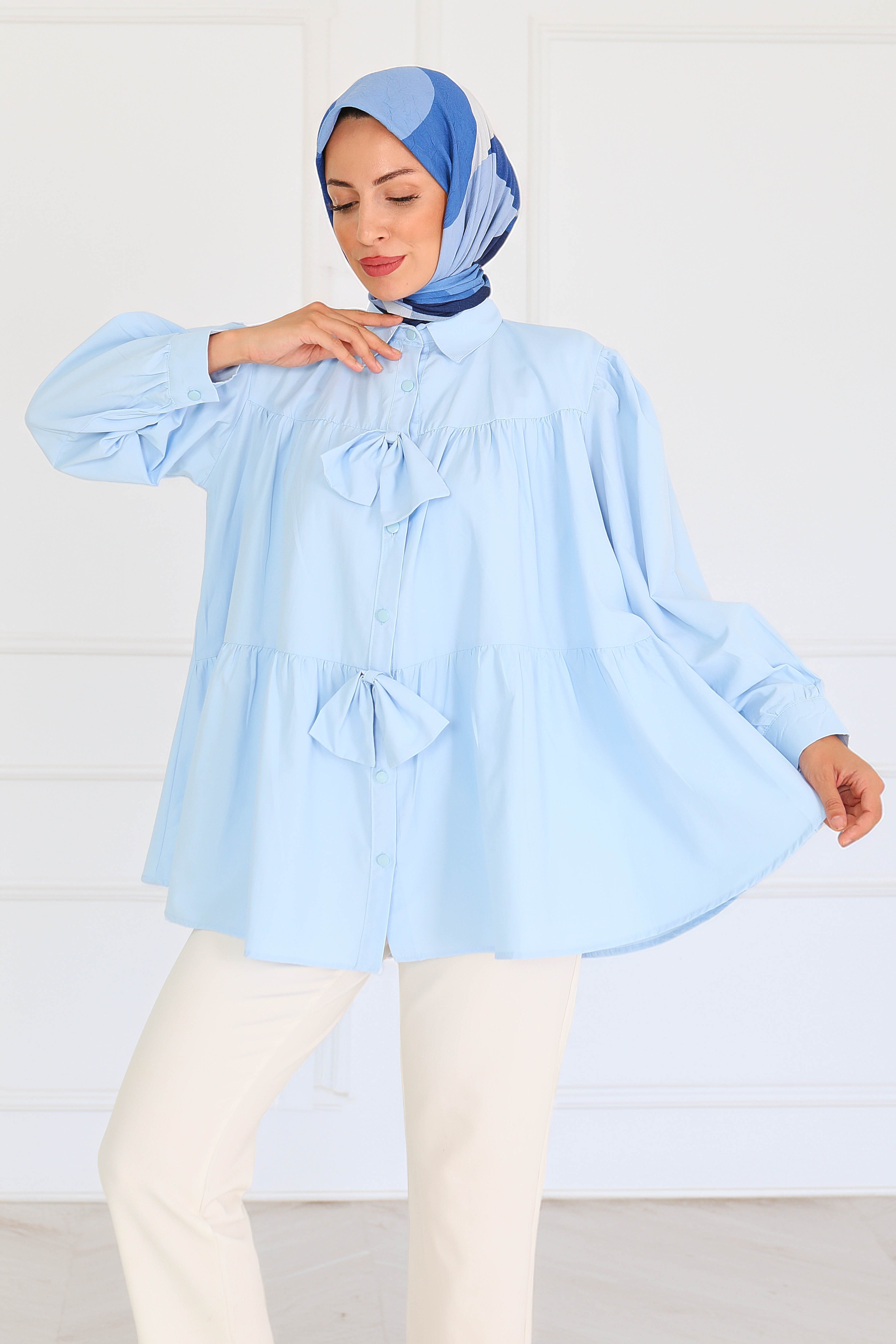 Fiyonk Detaylı Tunik - 27551 - 1