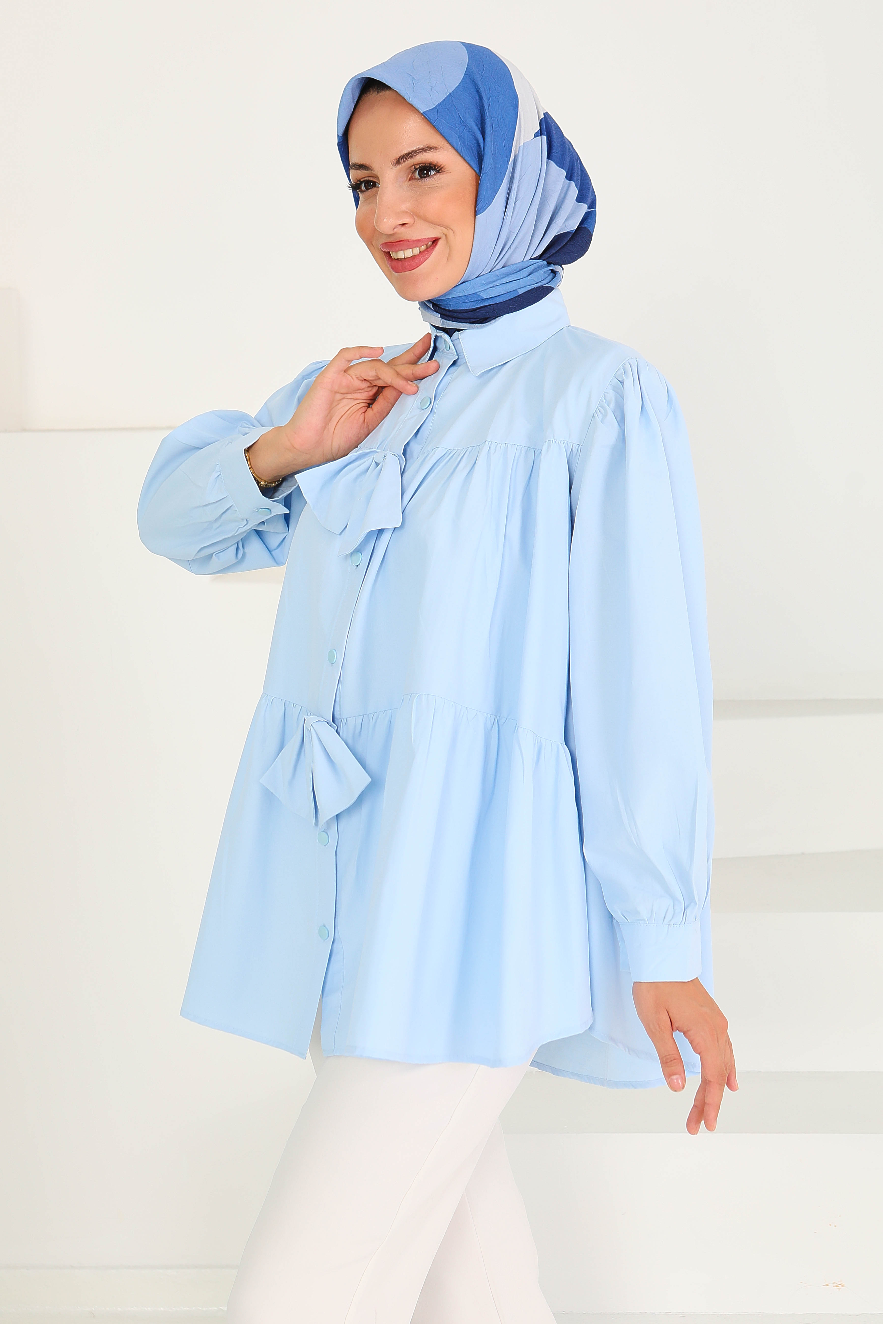 Fiyonk Detaylı Tunik - 27551 - 3