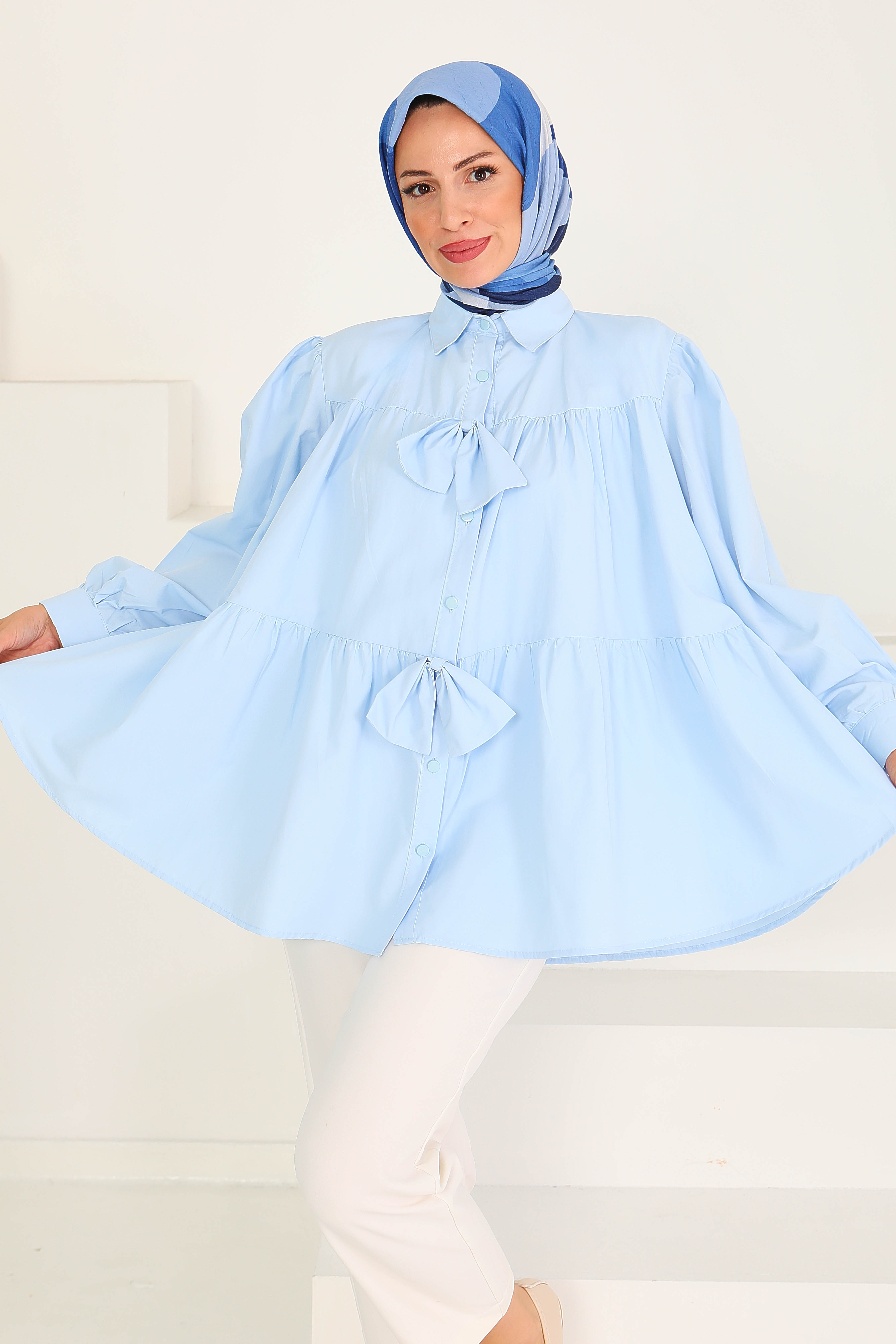 Fiyonk Detaylı Tunik - 27551 - 4
