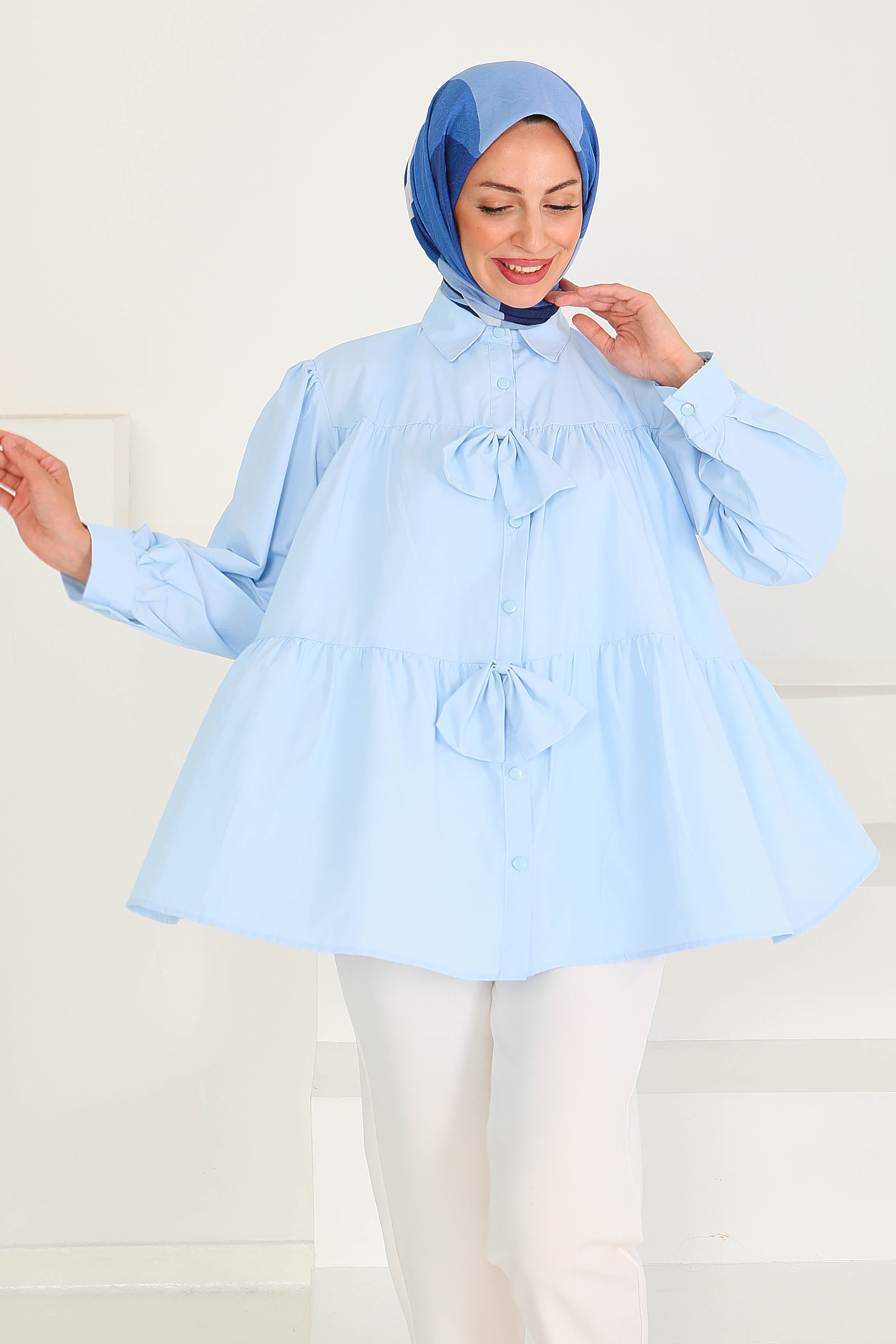 Fiyonk Detaylı Tunik - 27551 - 5