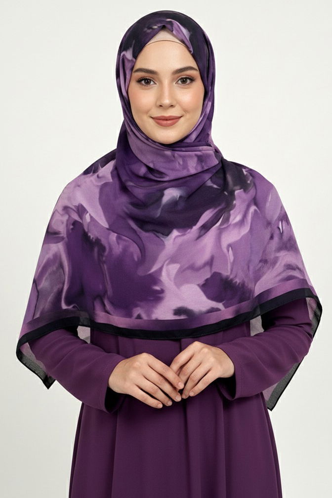 Fluenn Aura Serisi Pamuk Şal - 28001-MOR - 2