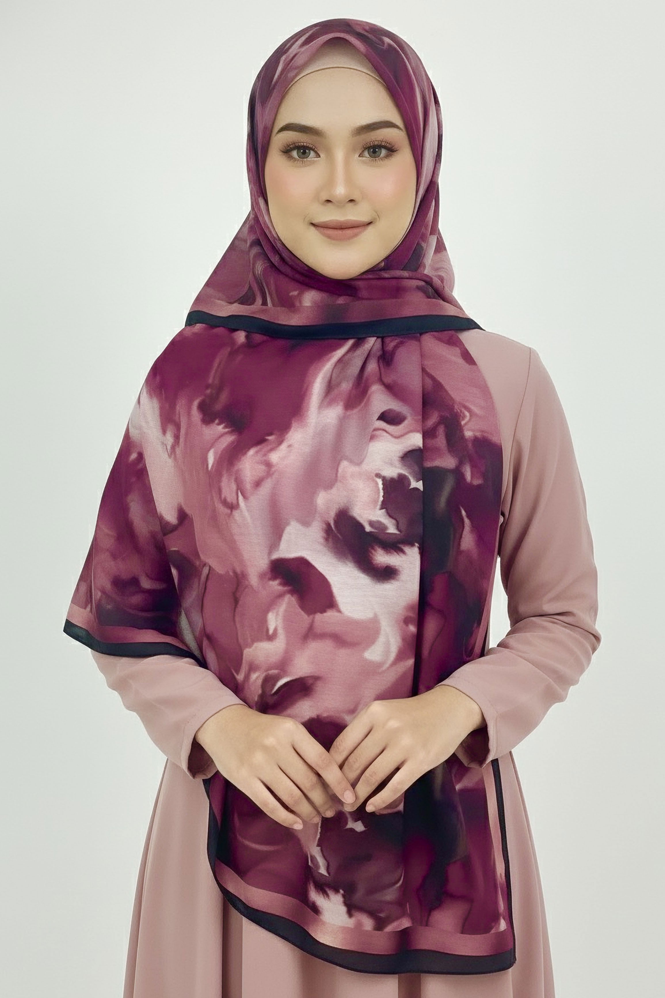 Fluenn Aura Serisi Pamuk Şal - 28186-FUSYA - 1