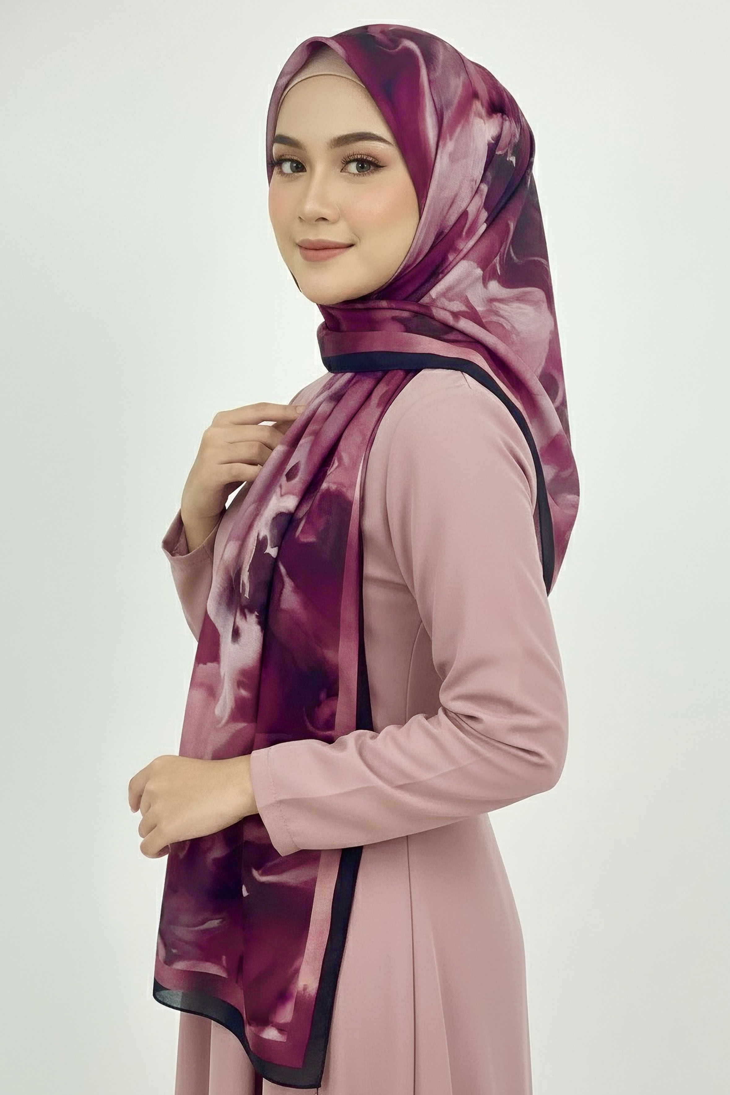 Fluenn Aura Serisi Pamuk Şal - 28186-FUSYA - 2