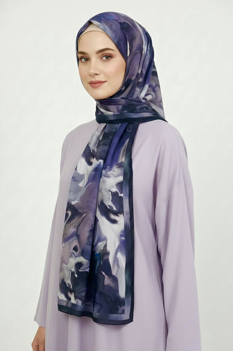 Fluenn Aura Serisi Pamuk Şal - 28186-MOR - 2