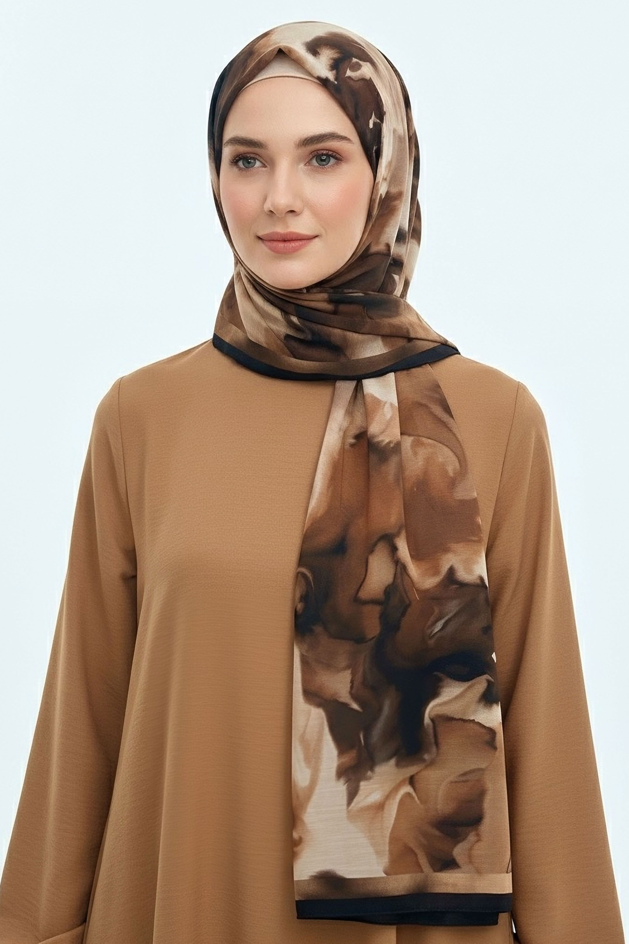 Fluenn Aura Serisi Pamuk Şal - 28186-TABA - 4