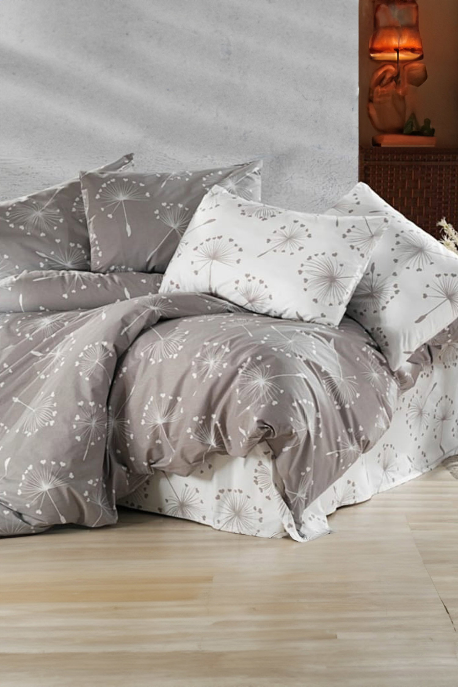 Füme Çift Kişilik Nevresim Seti - 25674 - 1