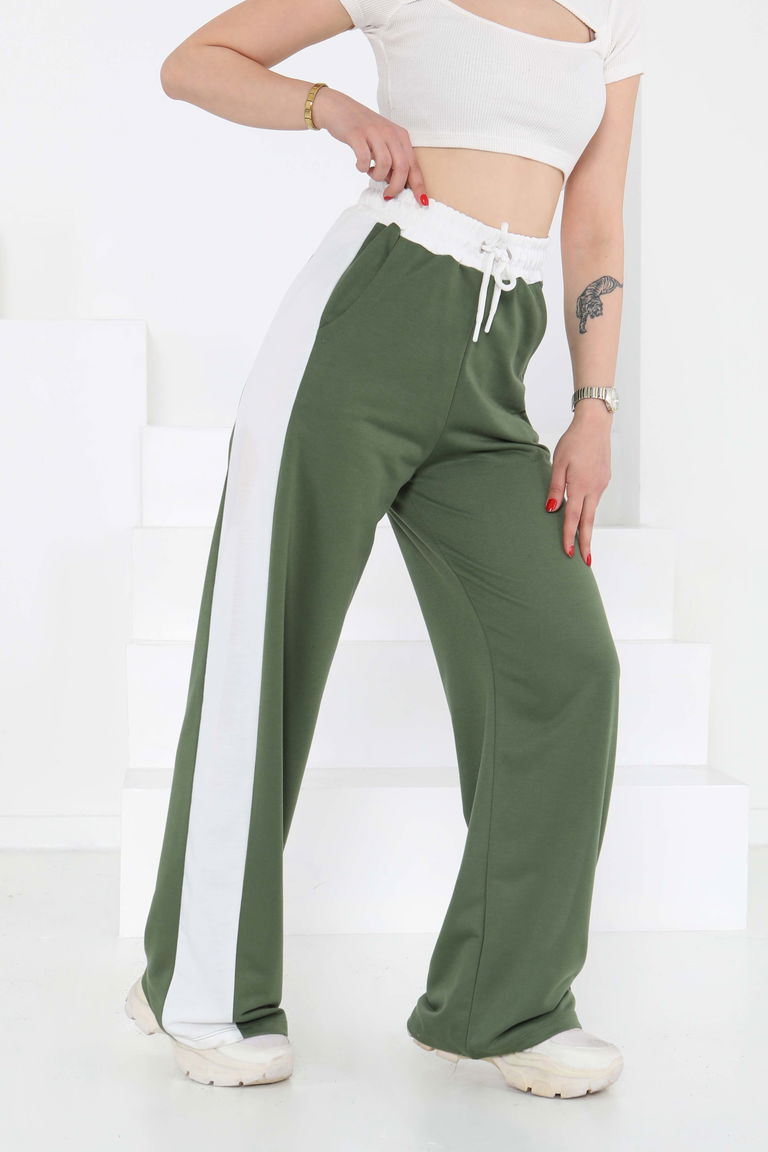 Garnili Bol Pantolon Haki - 27137 - TOFİSA