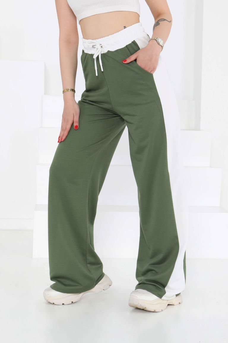 Garnili Bol Pantolon Haki - 27137 - TOFİSA